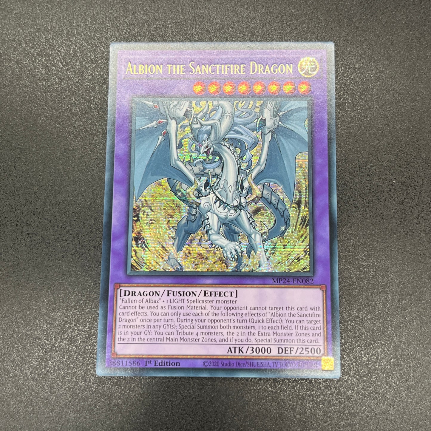 遊戯王 真炎竜アルビオン/シークレット/英語/1st/EU版