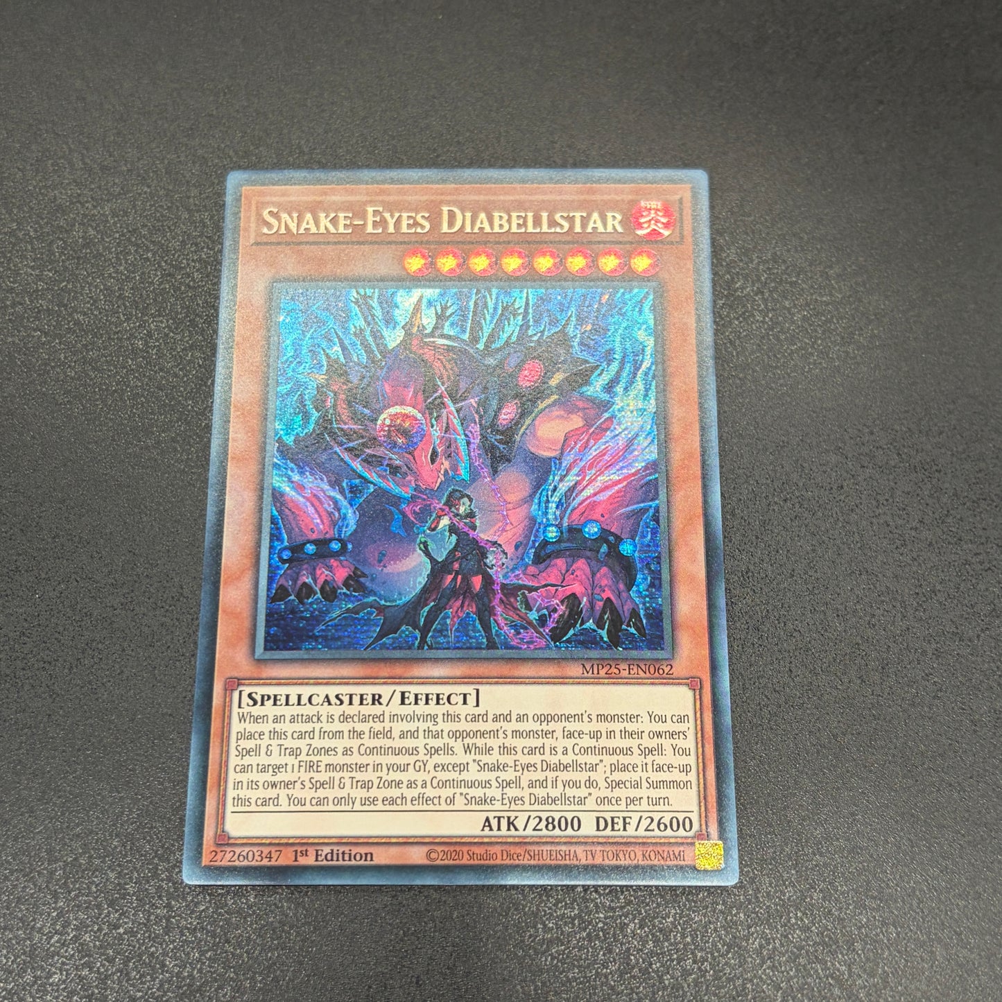 遊戯王 蛇眼の大炎魔/シークレット/1st/英語