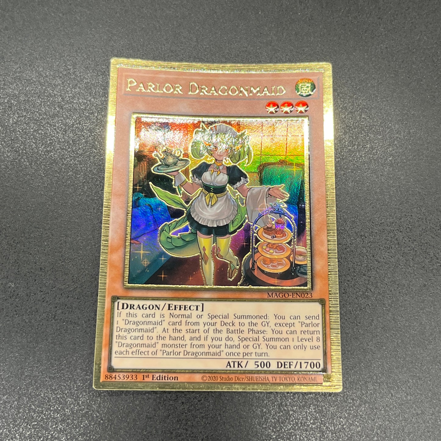 遊戯王 ドラゴンメイド・パルラ/プレゴル/英語/1st/EU版