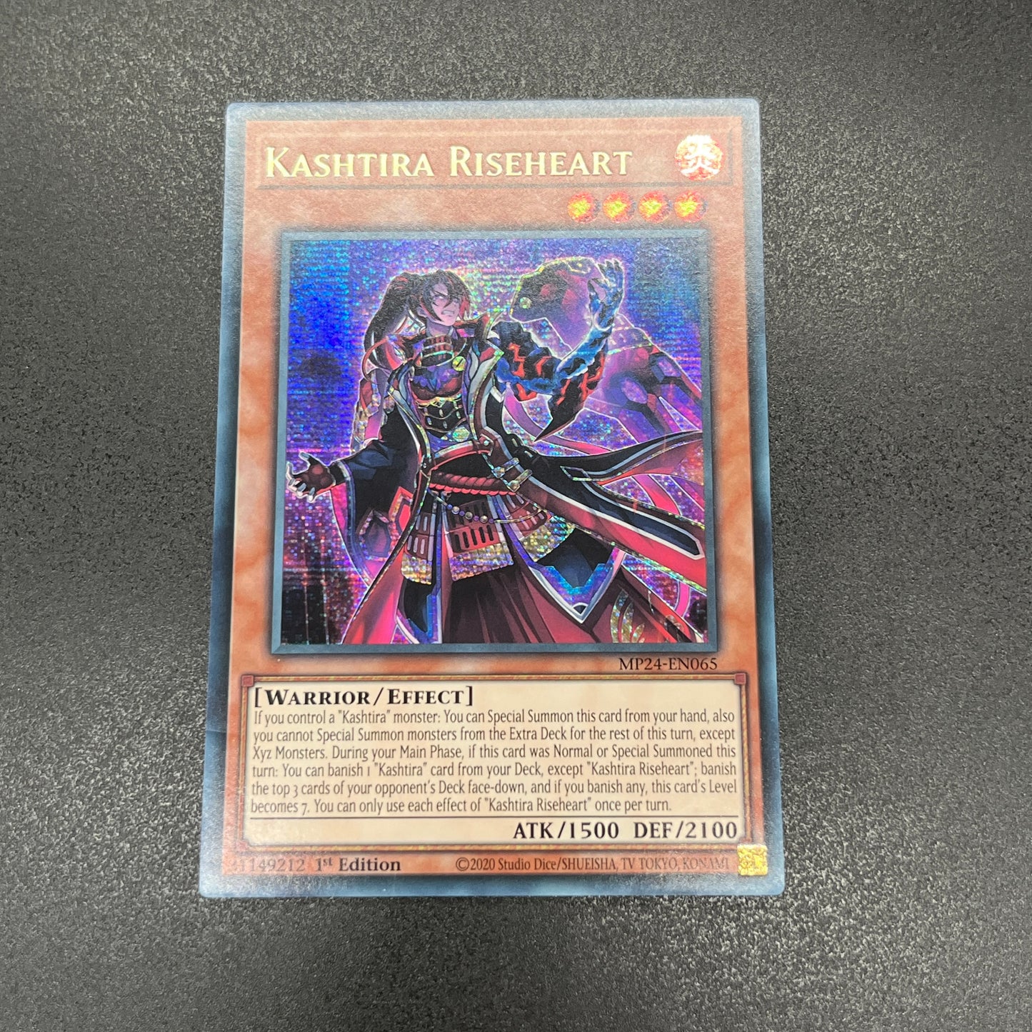 遊戯王 クシャトリラ・ライズハート/シークレット/英語/1st/EU版