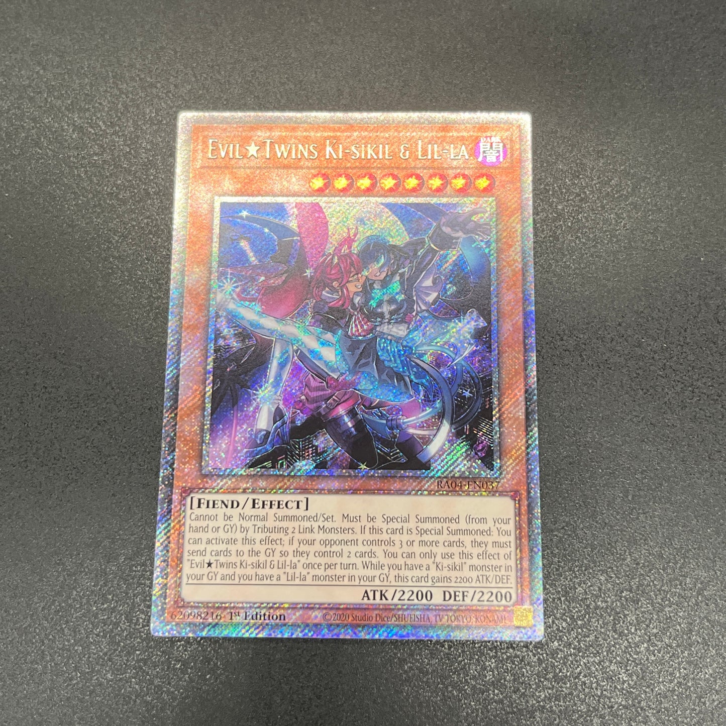 遊戯王 Evil★Twins キスキル・リィラ/プラチナ/英語/1st/EU版