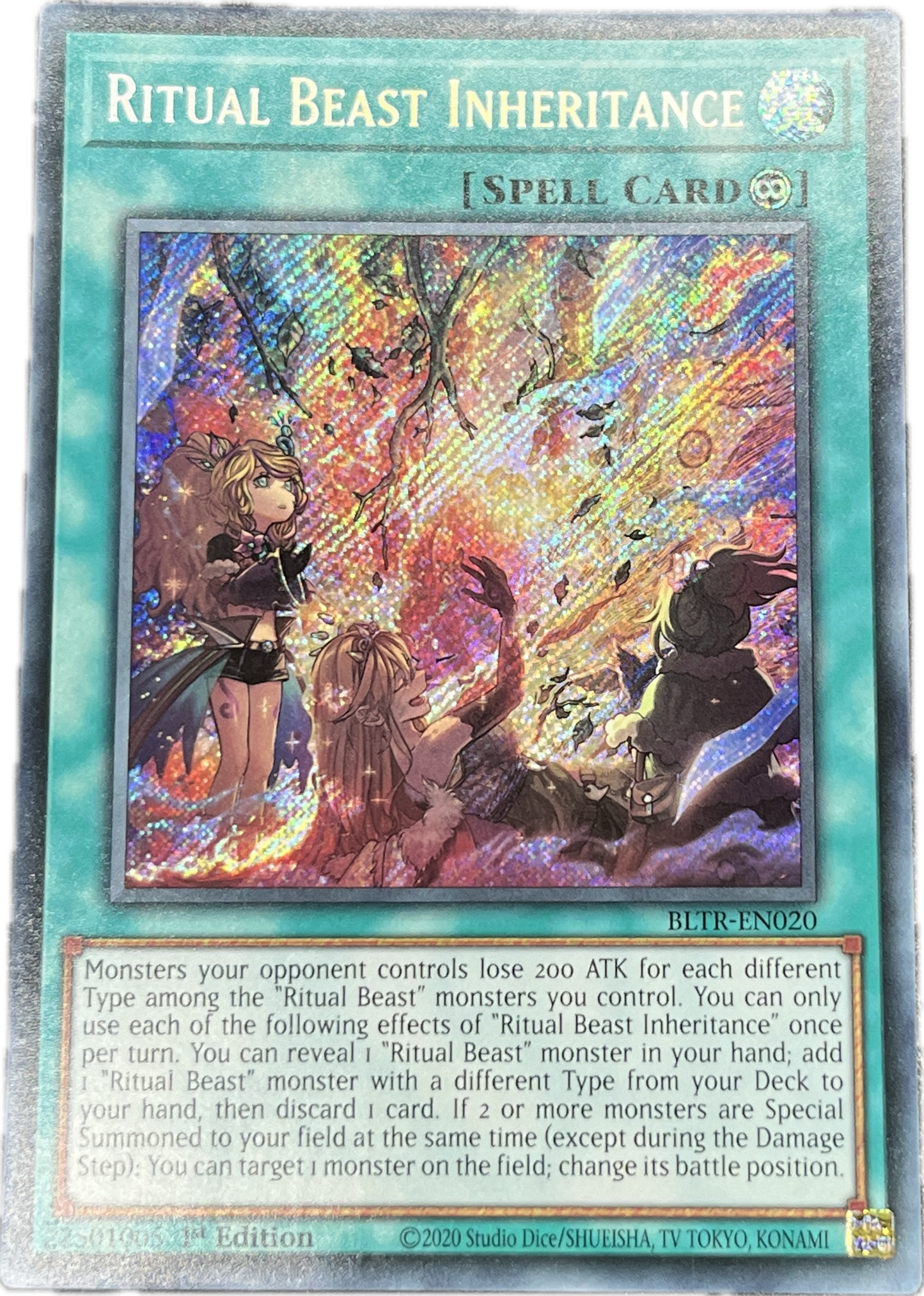 遊戯王 霊獣の継聖/シークレット/英語/1st