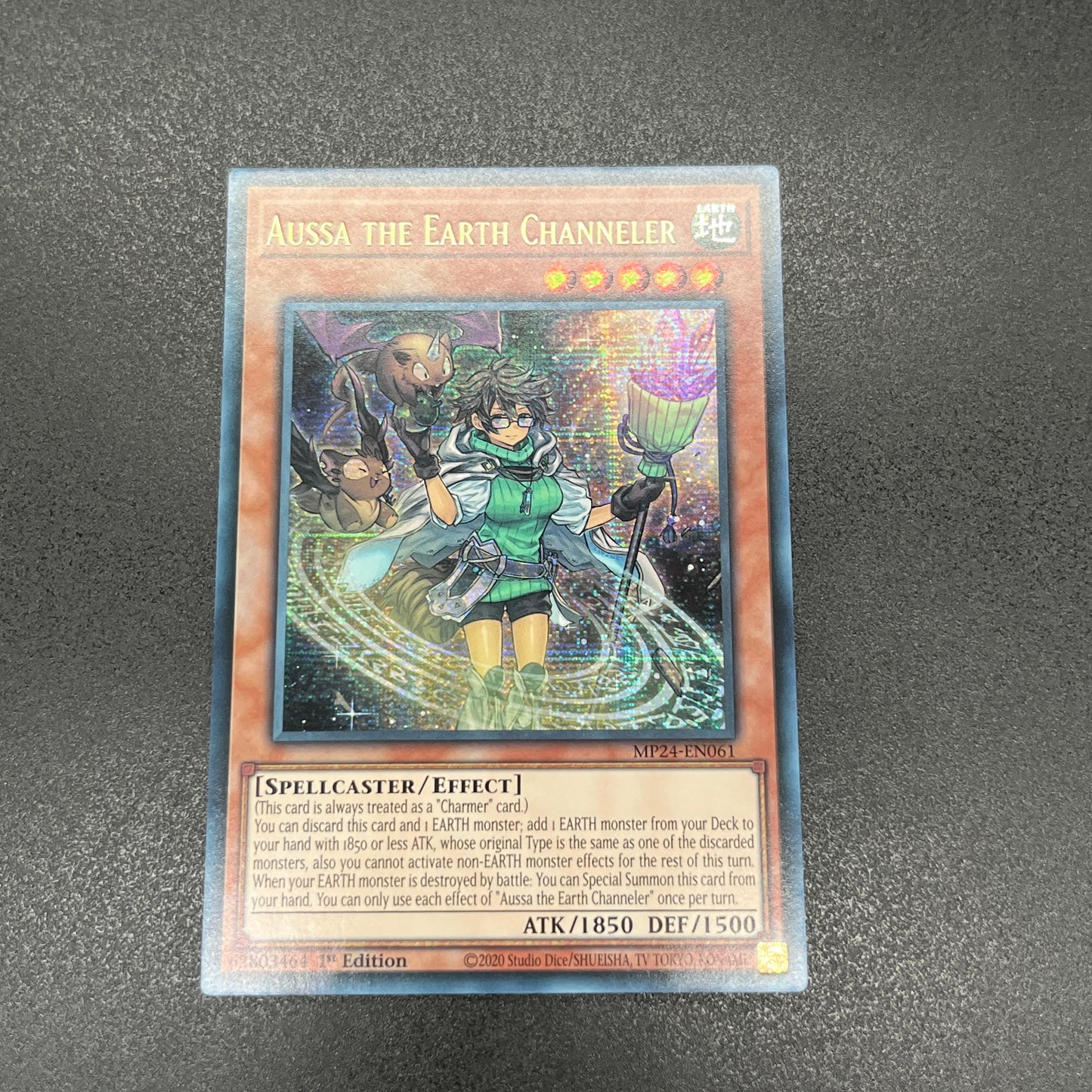 遊戯王 地霊媒師アウス/シークレット/英語/1st/EU版