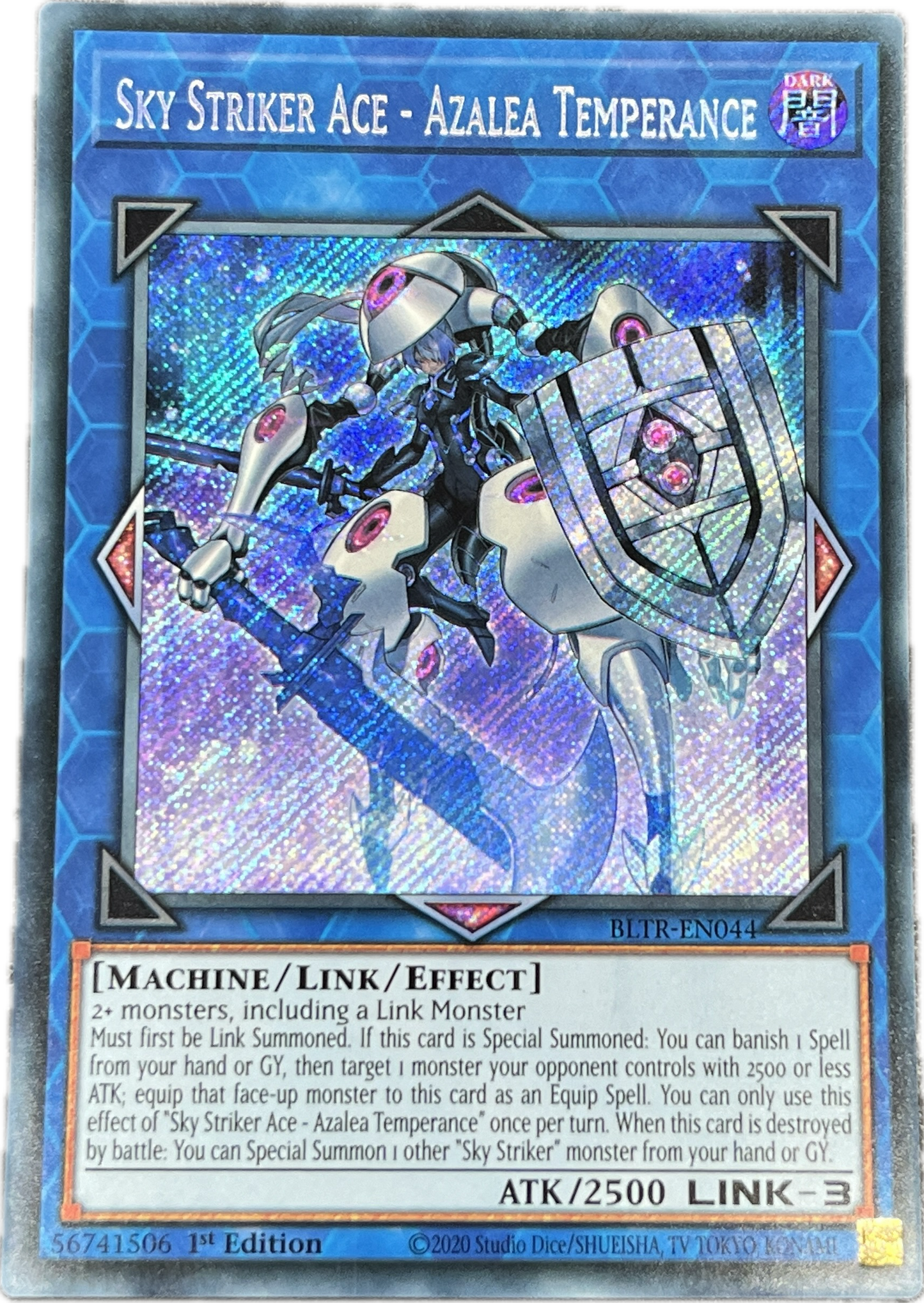 遊戯王 閃刀姫-アザレア・テンペランス/シークレット/英語/1st