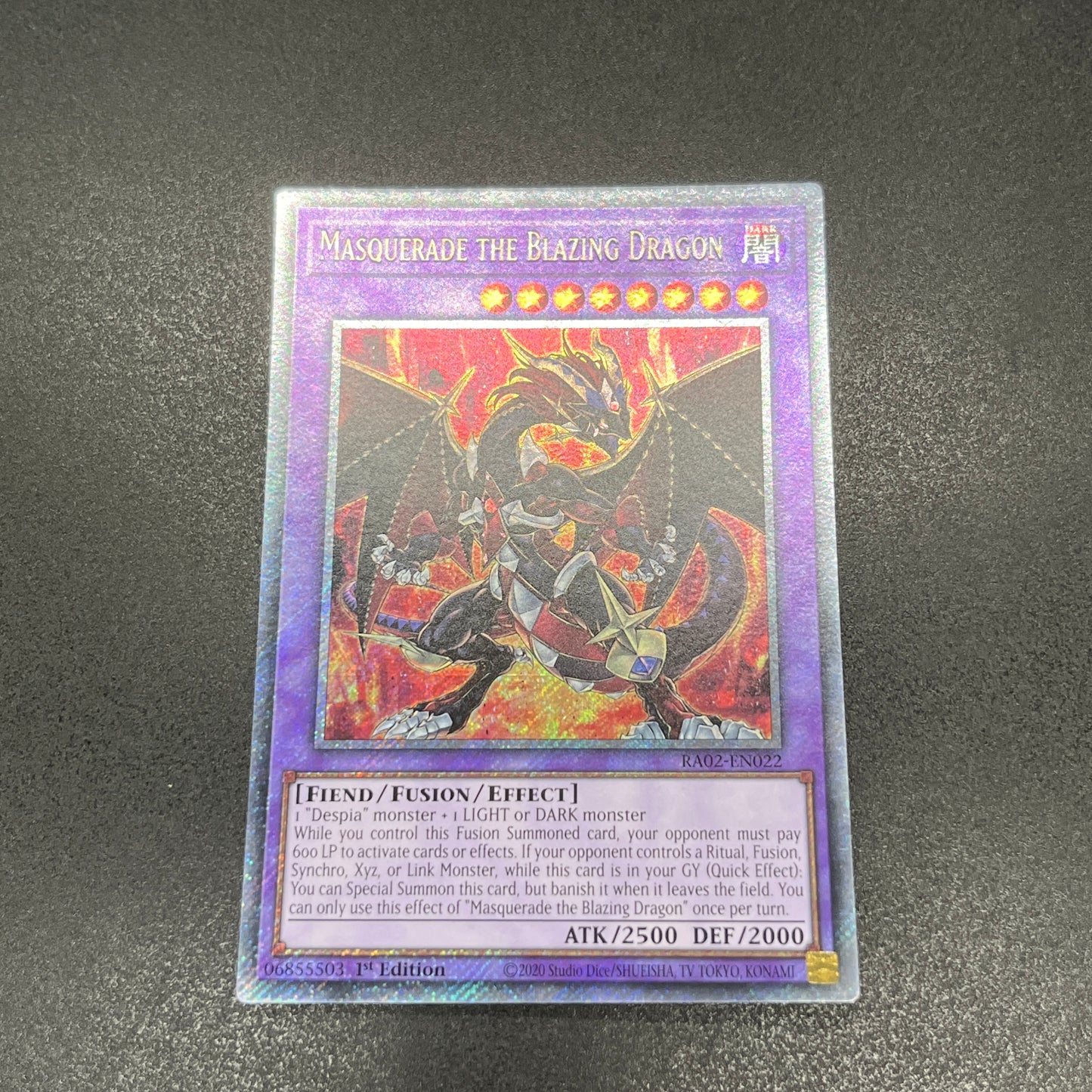 遊戯王 赫灼竜マスカレイド/プラチナ/英語/1st/EU