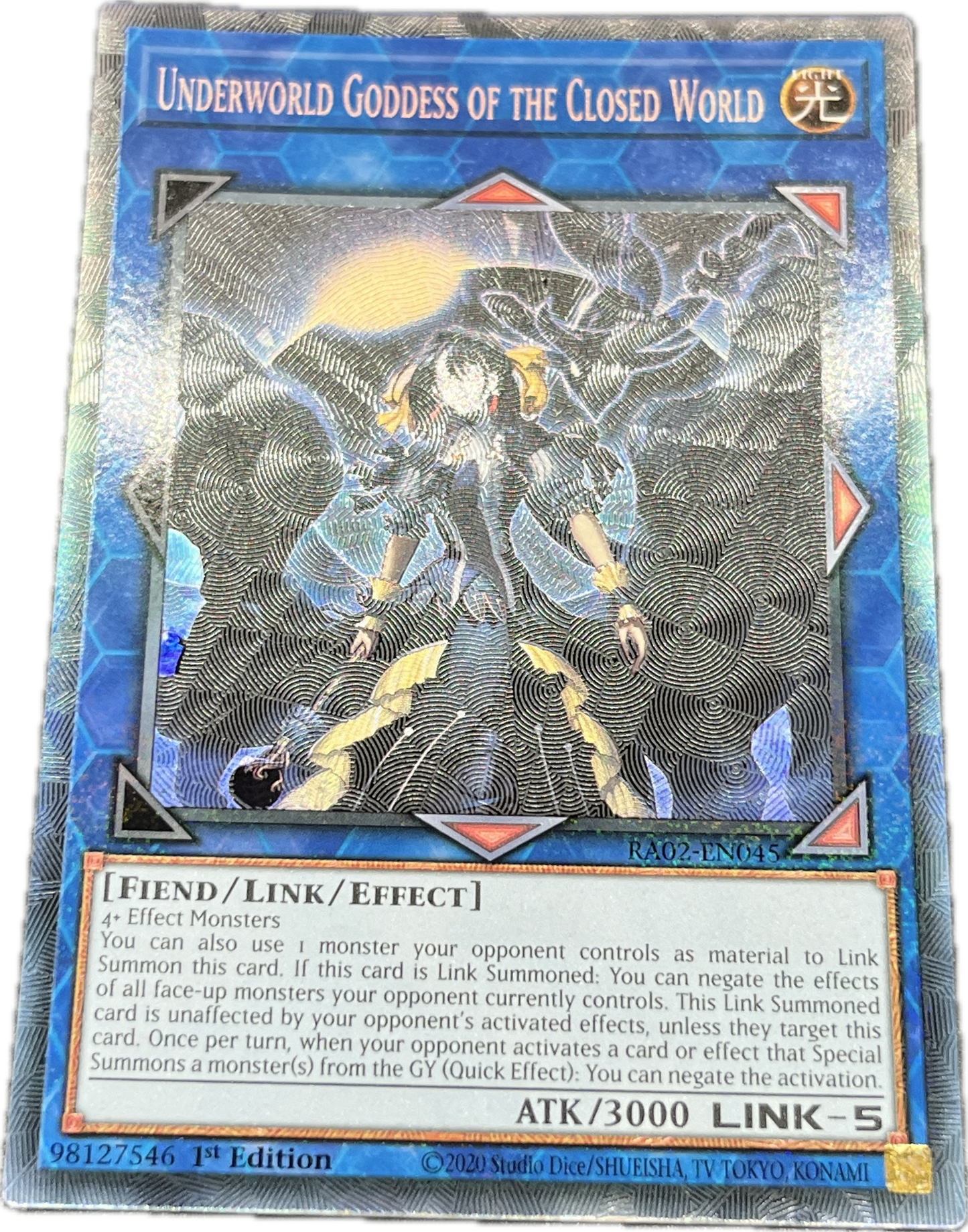 遊戯王 閉ザサレシ世界ノ冥神/コレクターズ/英語/1st/EU
