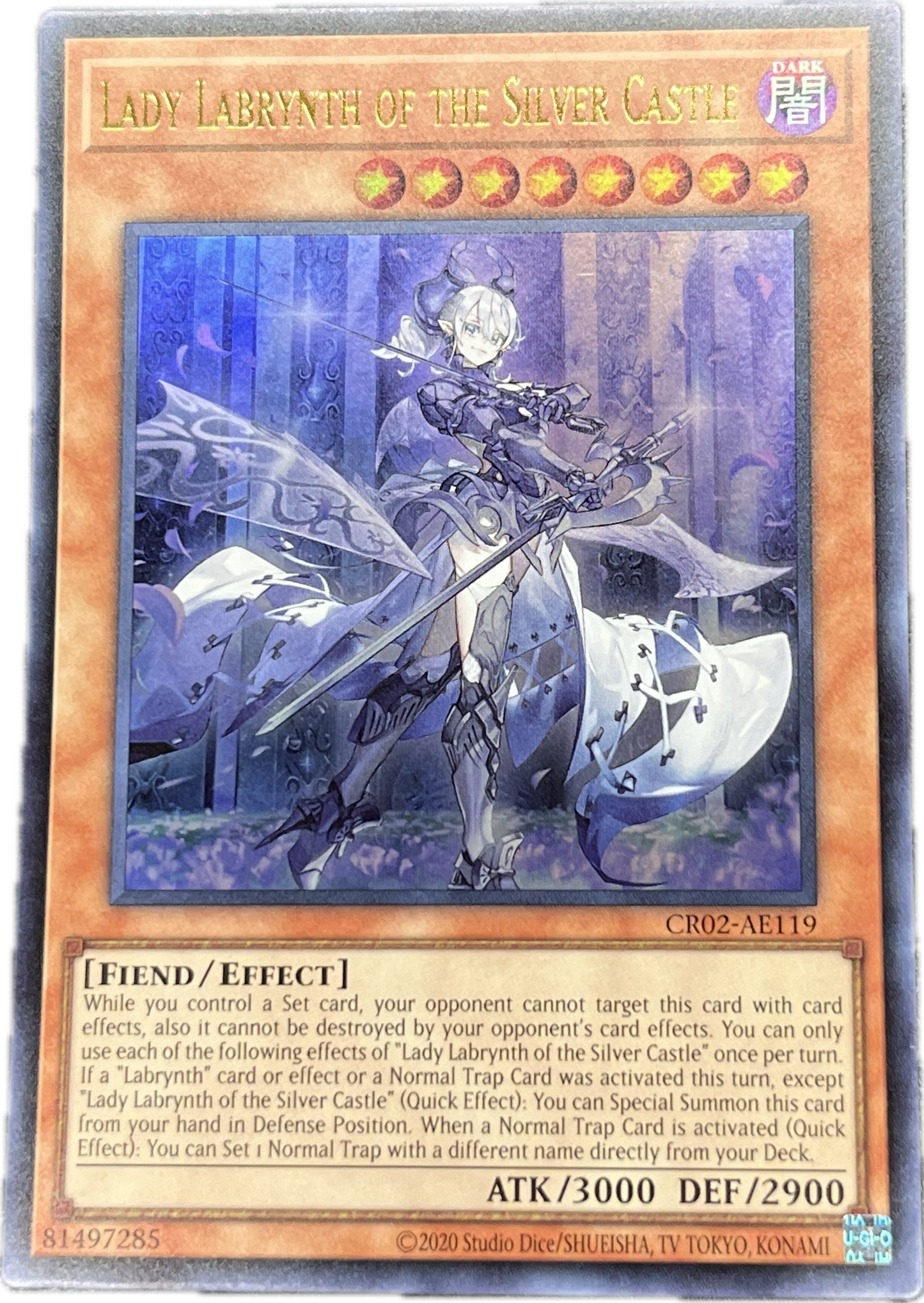 遊戯王 迷宮城の白銀姫/ウルトラ/英語/泰亜版