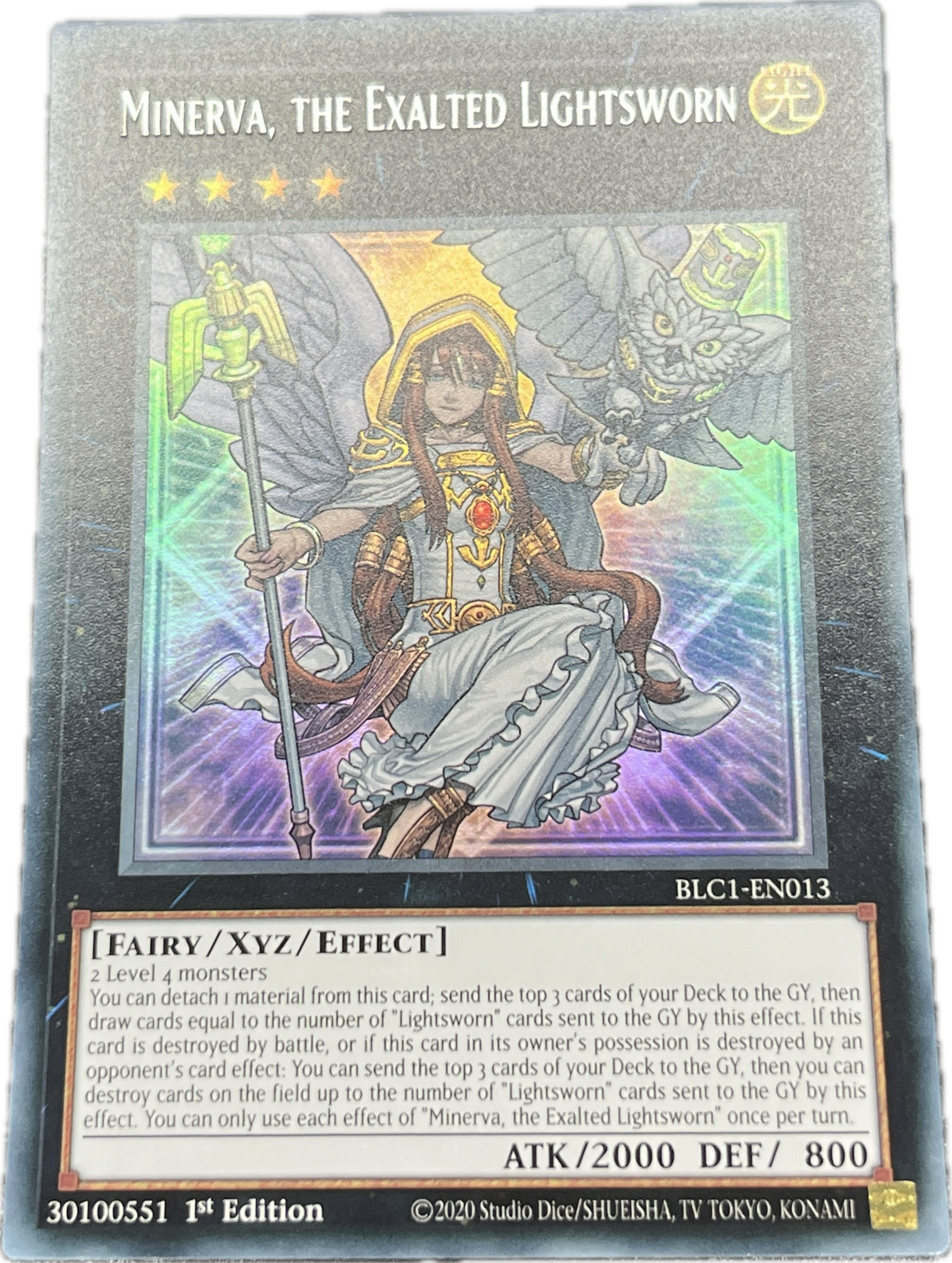 遊戯王 ライトロード・セイント ミネルバ/ウルトラ(銀文字)/英語/1st/EU