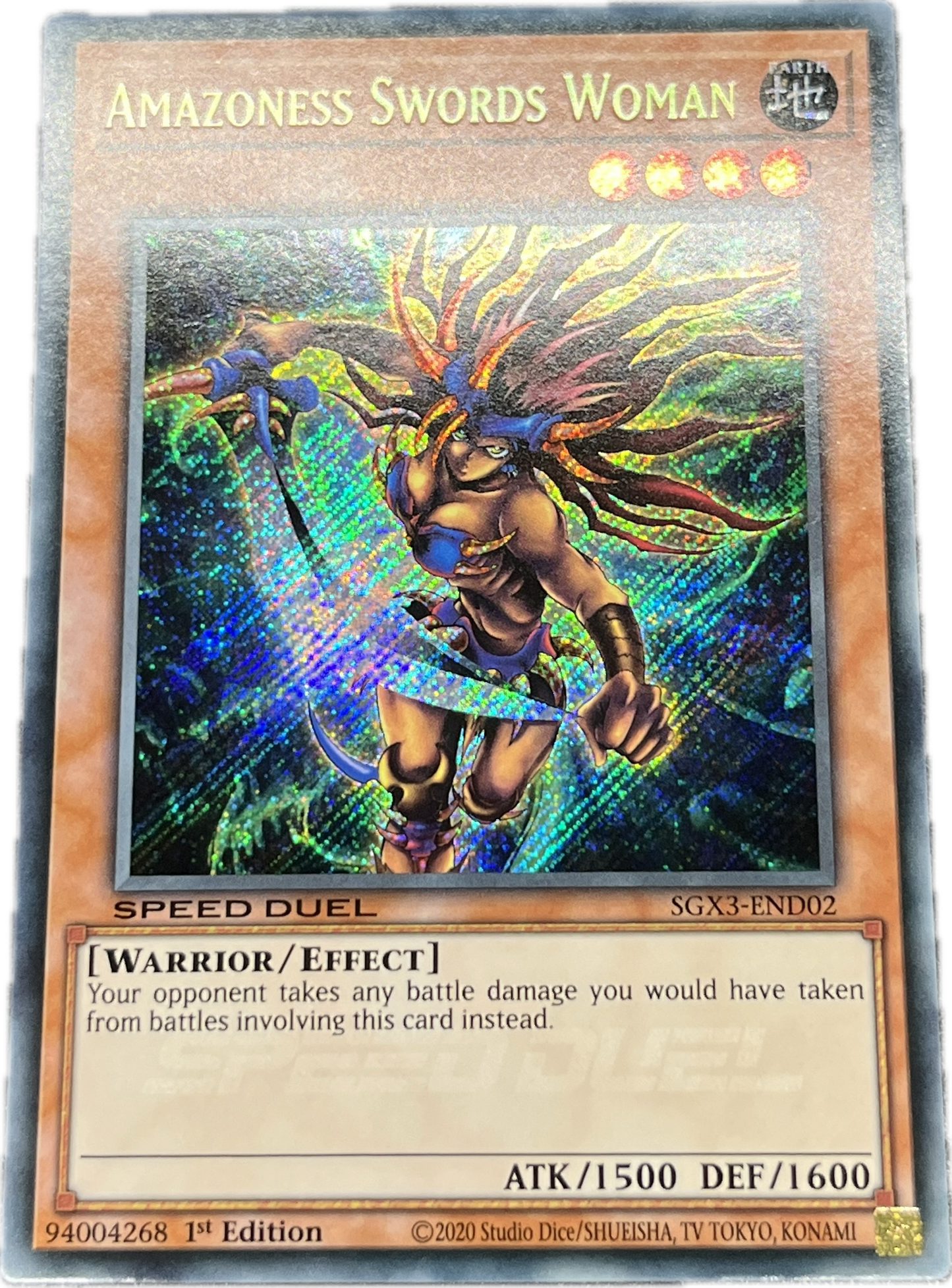 遊戯王 アマゾネスの剣士/シークレット/英語/1st