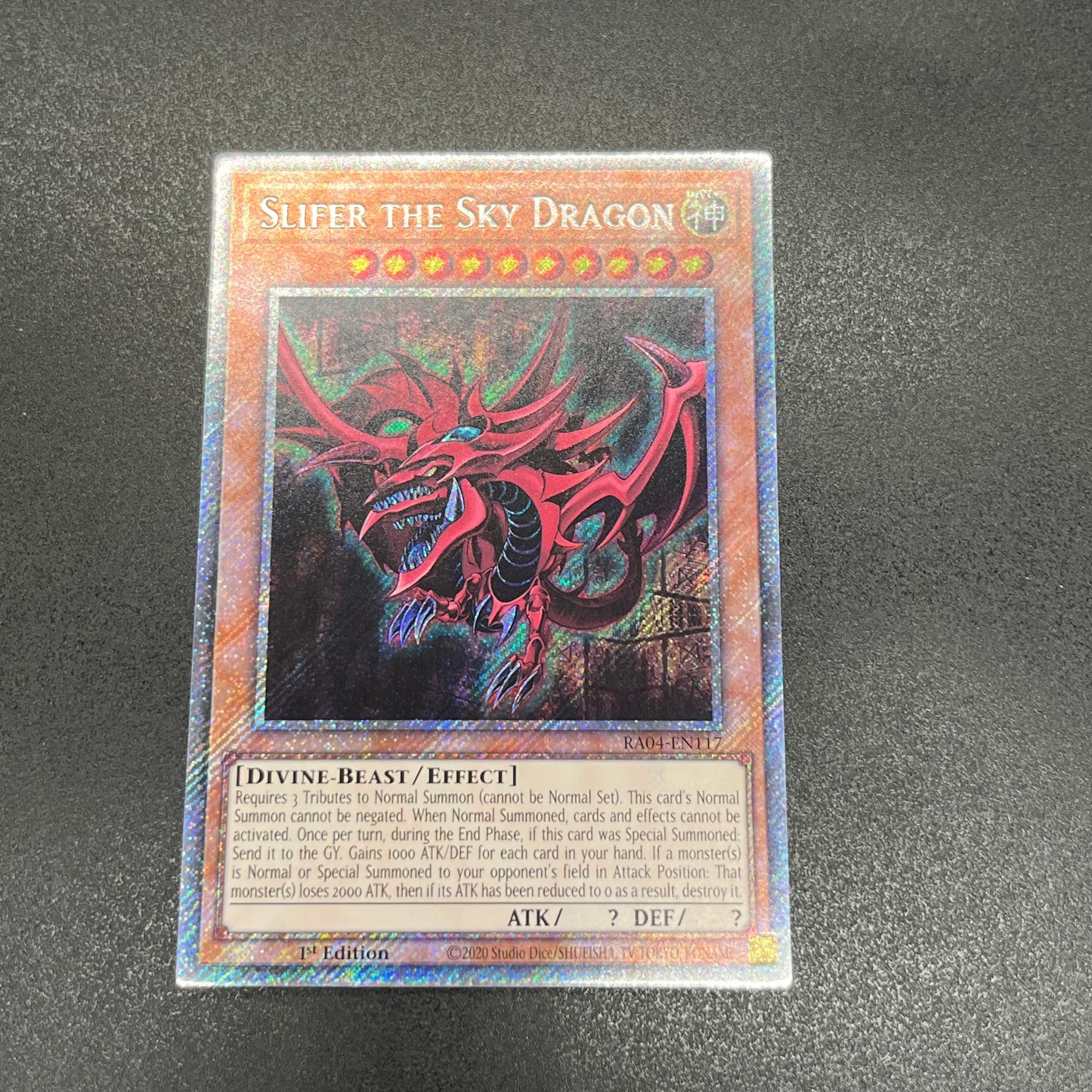 遊戯王 オシリスの天空竜/プラチナ/英語/1st/EU版