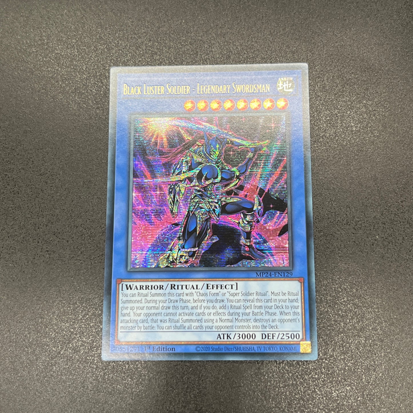 遊戯王 伝説の剣闘士 カオス・ソルジャー/シークレット/英語/1st/EU版