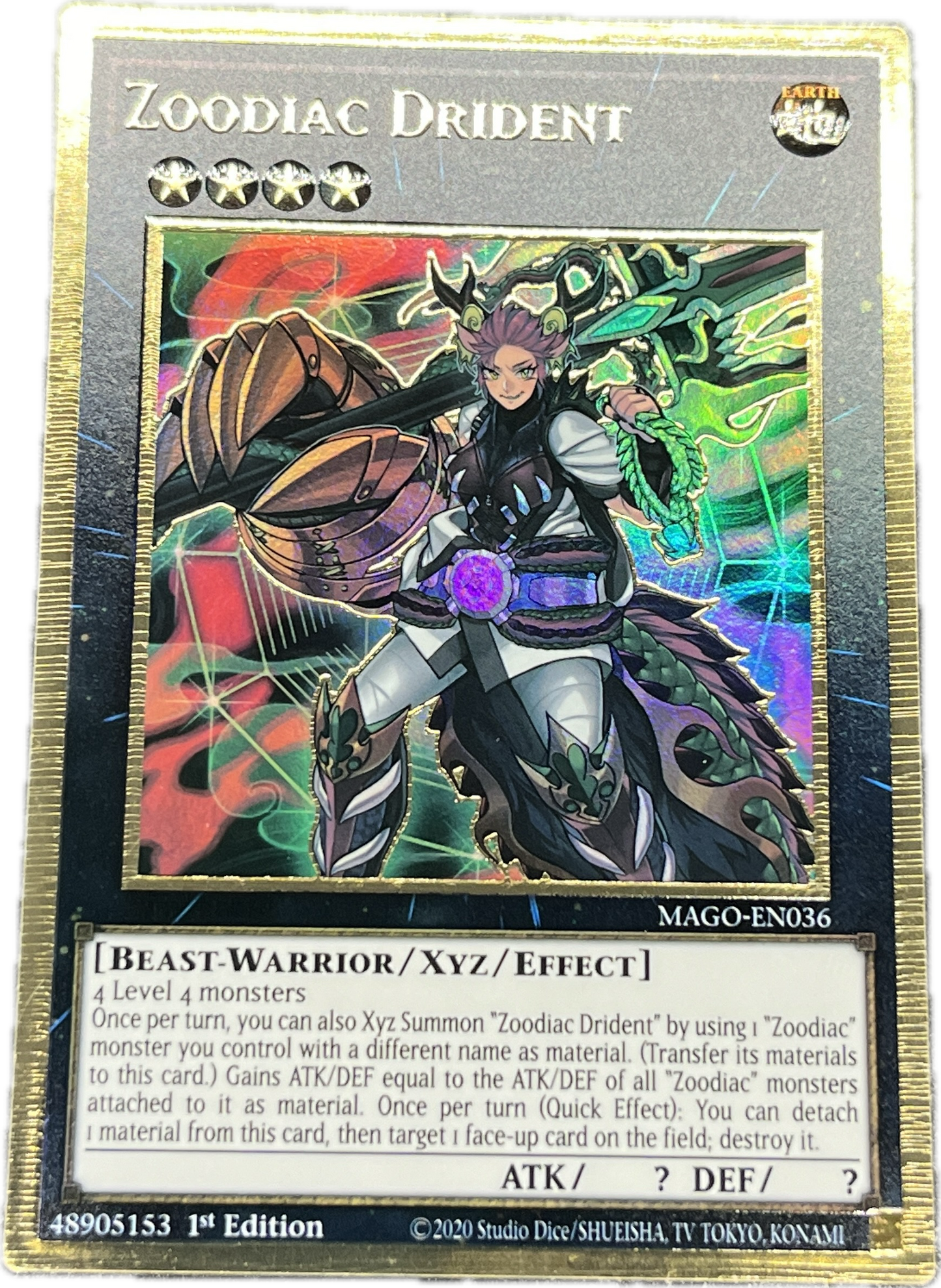 遊戯王 十二獣ドランシア/プレゴル/英語/1st/EU版