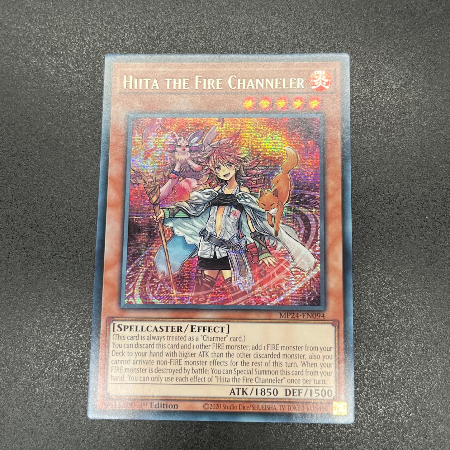 遊戯王 火霊媒師ヒータ/シークレット/英語/1st/EU版