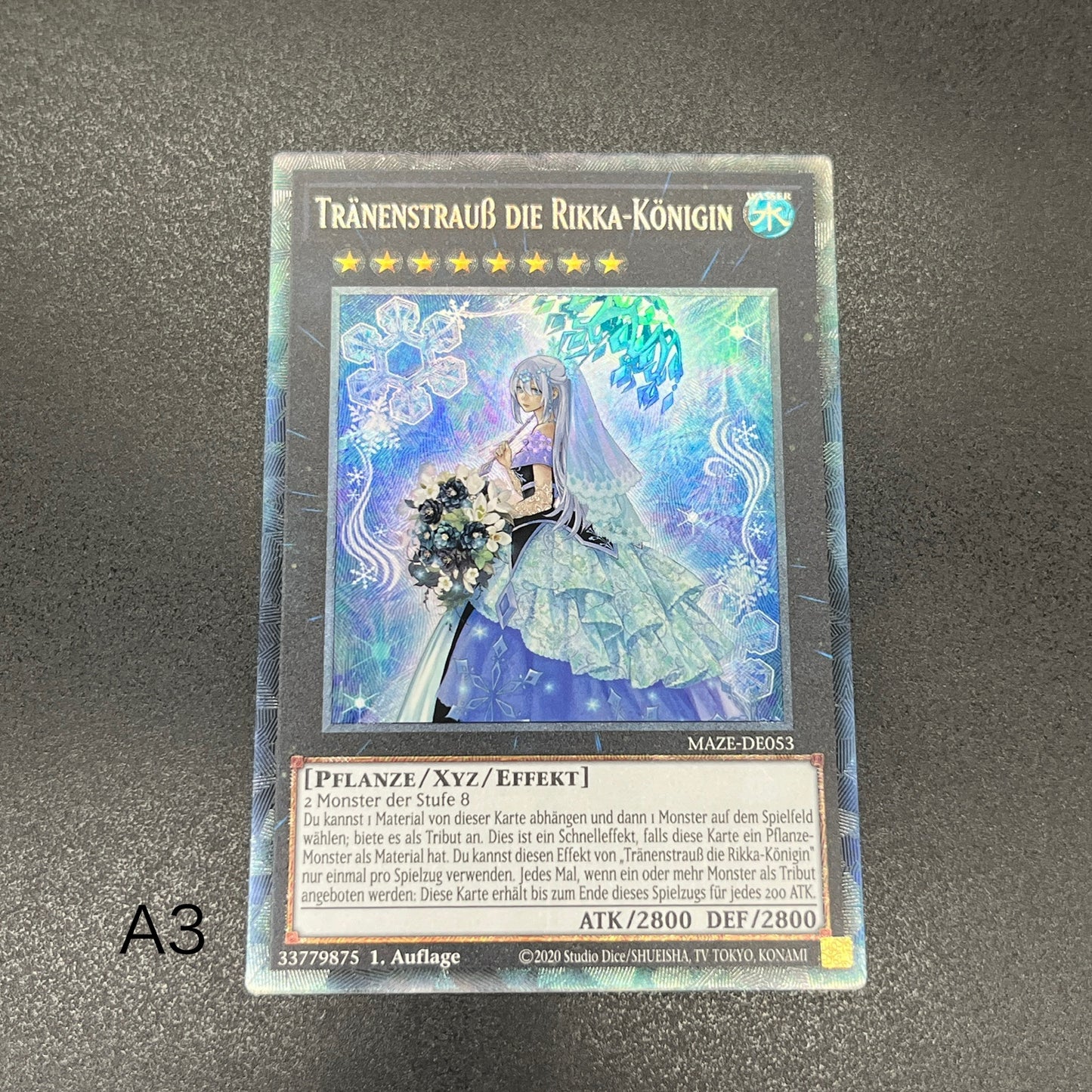遊戯王 六花聖ティアドロップ/コレクターズレア/ドイツ/1st/EU版