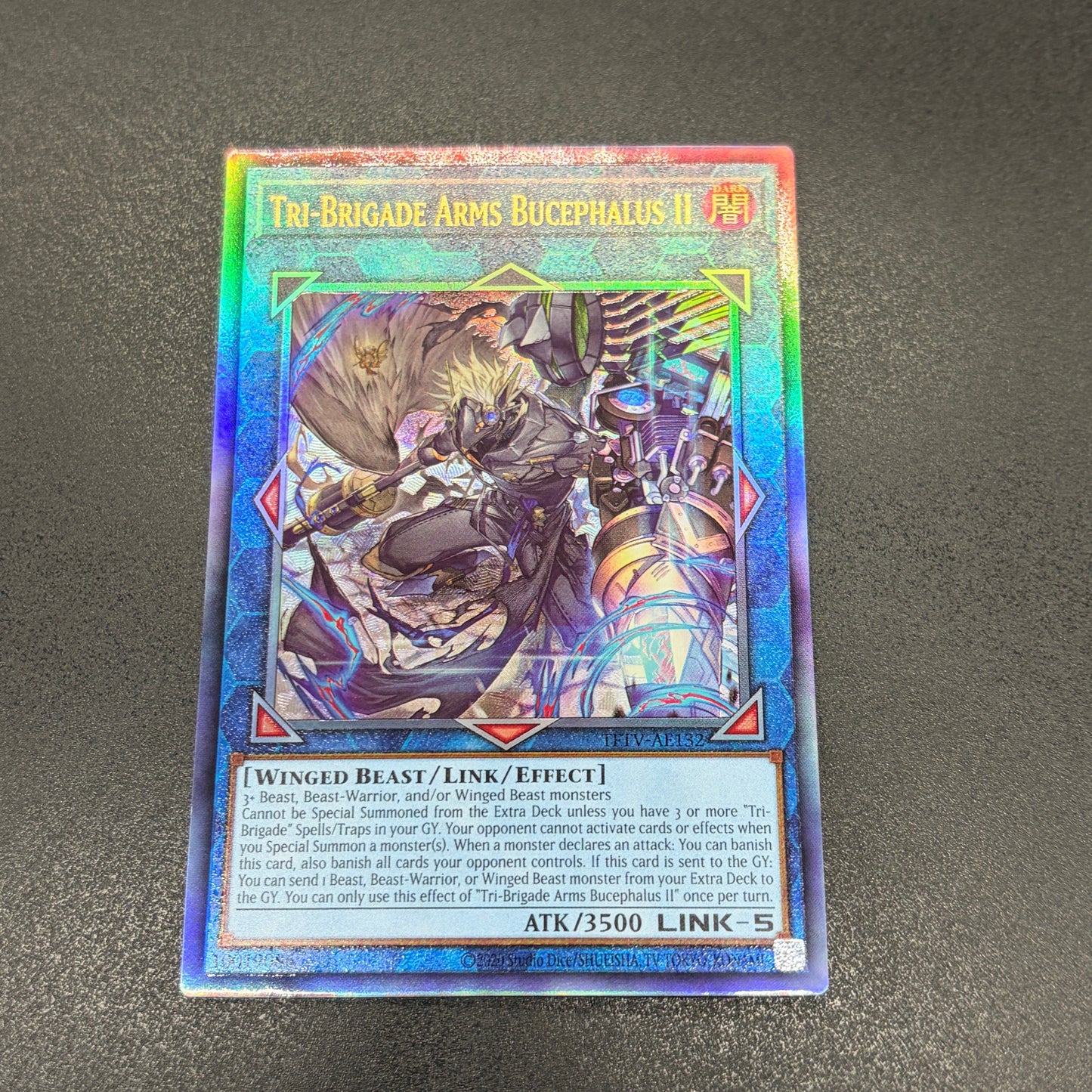 遊戯王 鉄獣式強襲機動兵装改“BucephalusⅡ/レリーフ/英語/泰亜版