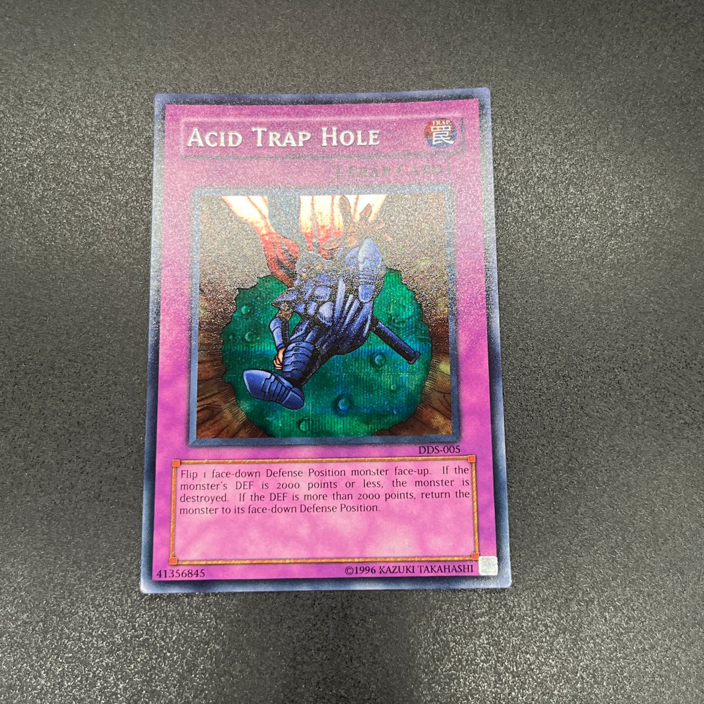 遊戯王 硫酸のたまった落とし穴/シークレット/英語