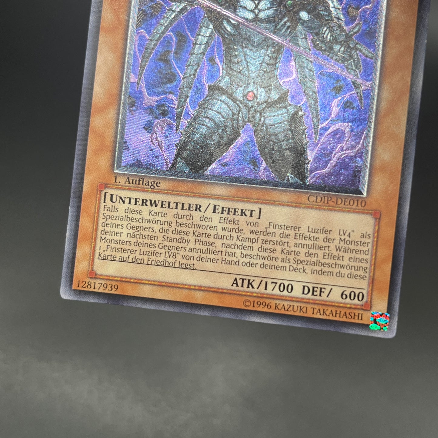 遊戯王 漆黒の魔王 LV6/レリーフ/ドイツ語/1st/EU