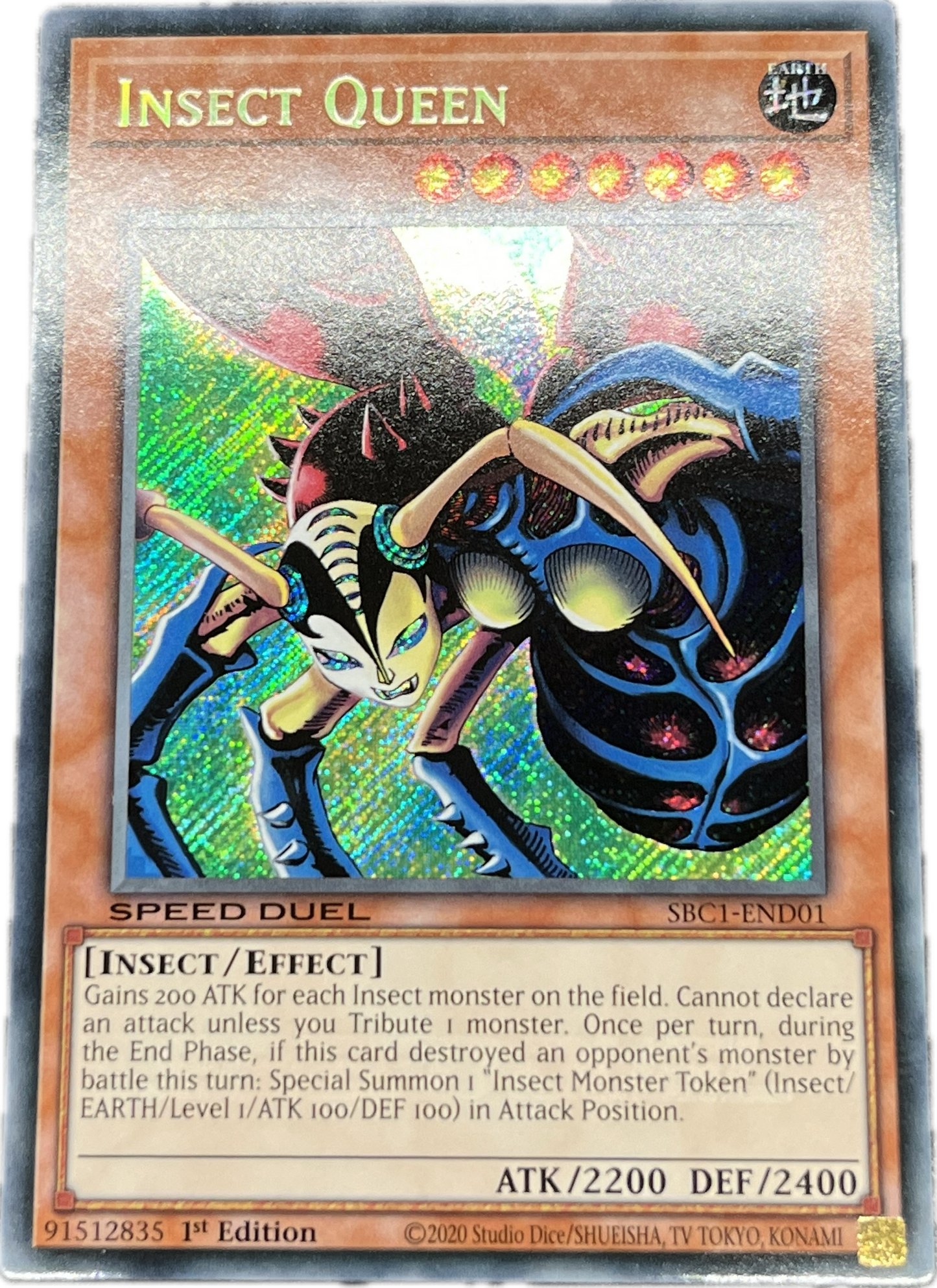 遊戯王 インセクト女王/シークレット/英語/1st