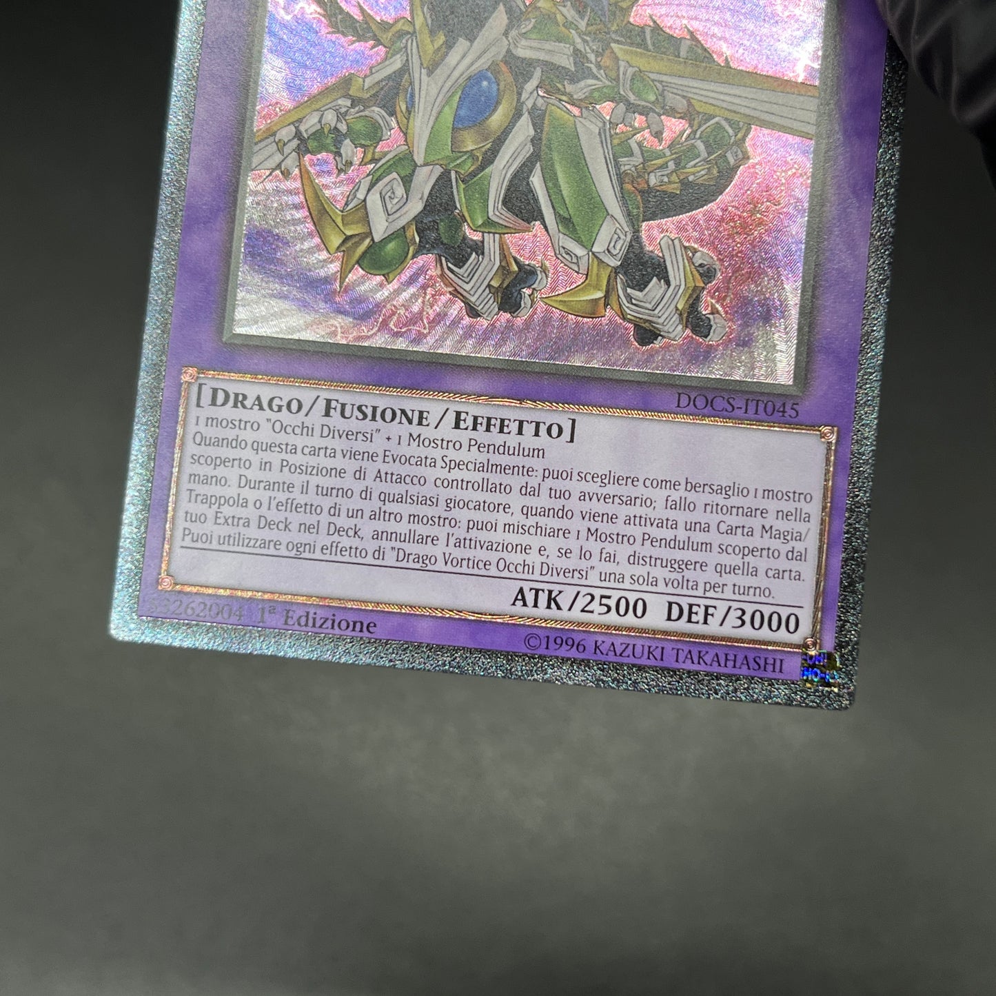 遊戯王 オッドアイズ・ボルテックス・ドラゴン/レリーフ/イタリア/1st/EU版