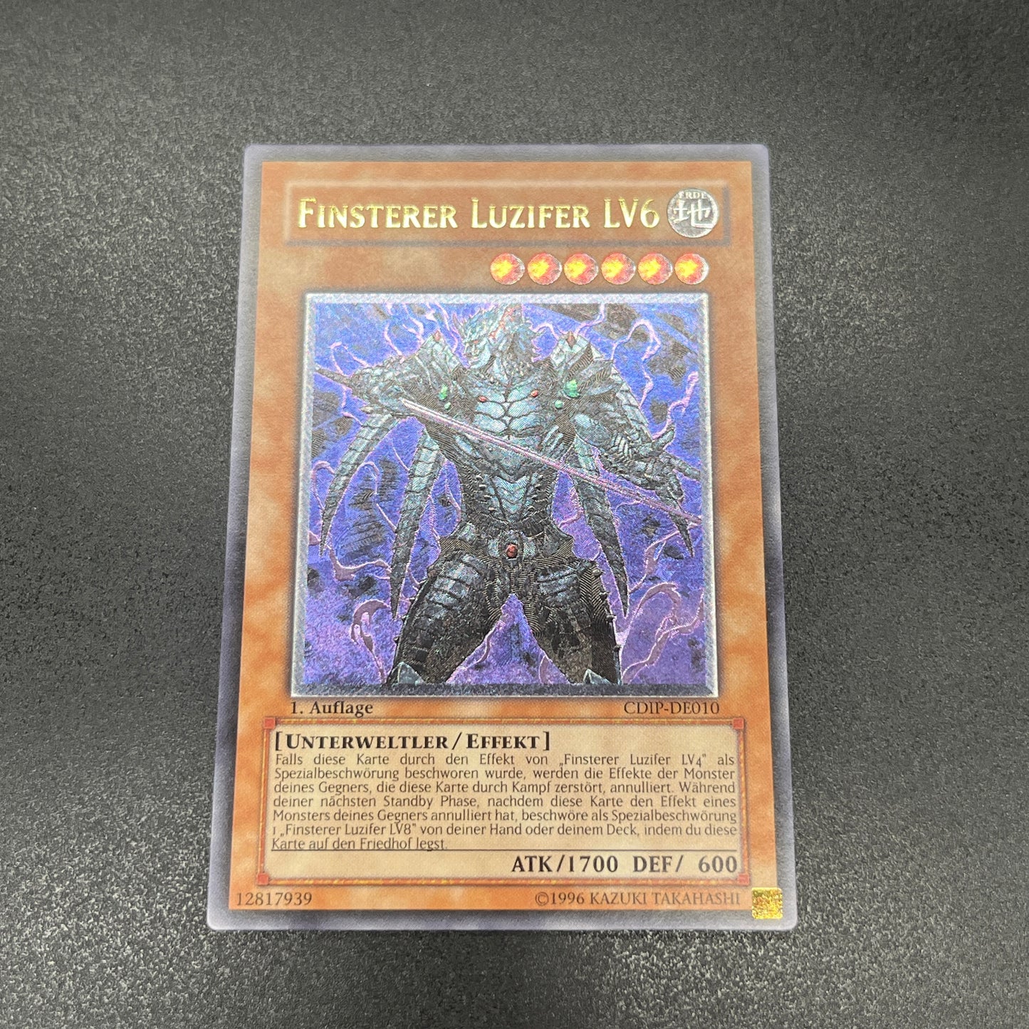 遊戯王 漆黒の魔王 LV6/レリーフ/ドイツ語/1st/EU