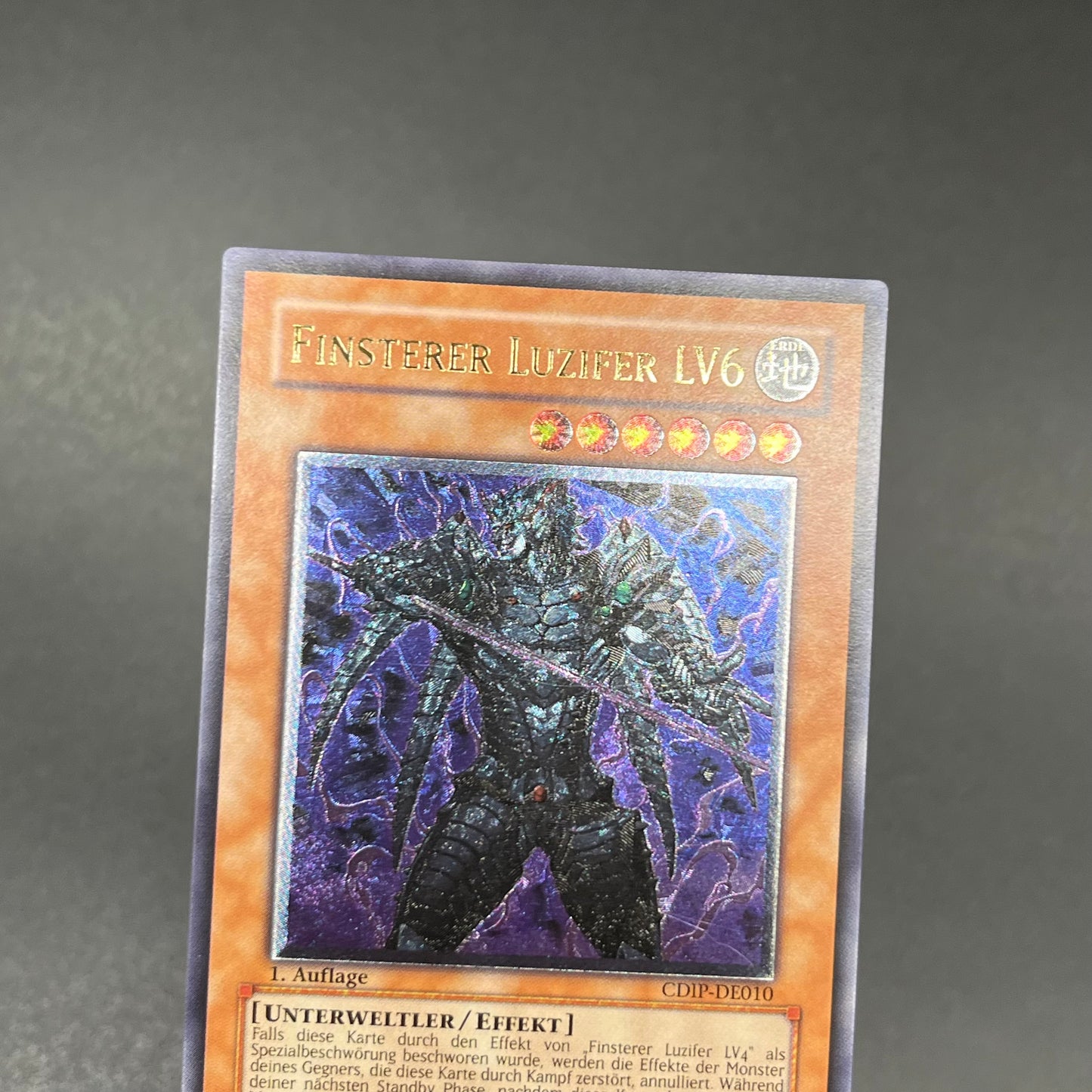 遊戯王 漆黒の魔王 LV6/レリーフ/ドイツ語/1st/EU