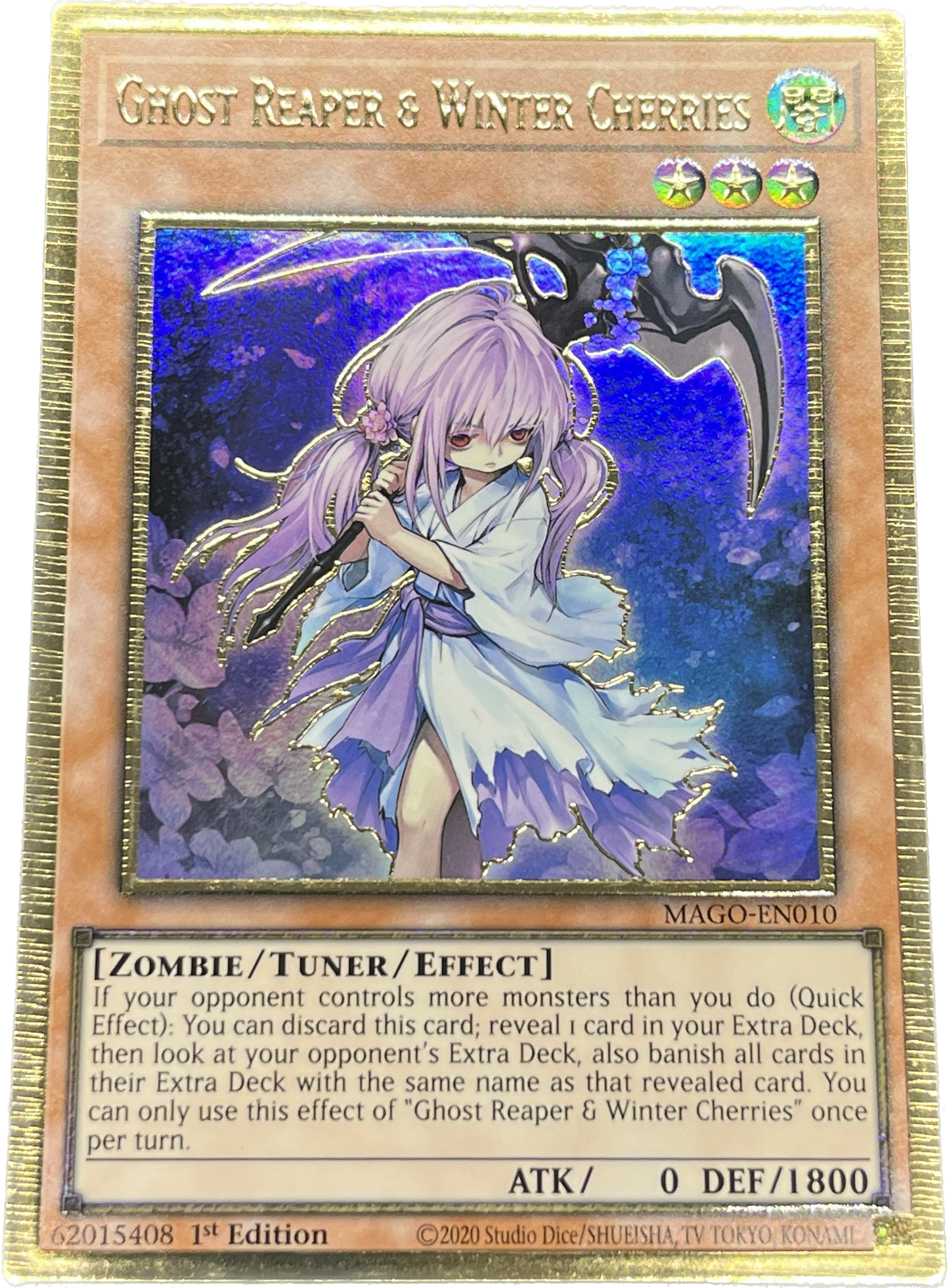 遊戯王 浮幽さくら/プレゴル/英語/1st/EU版