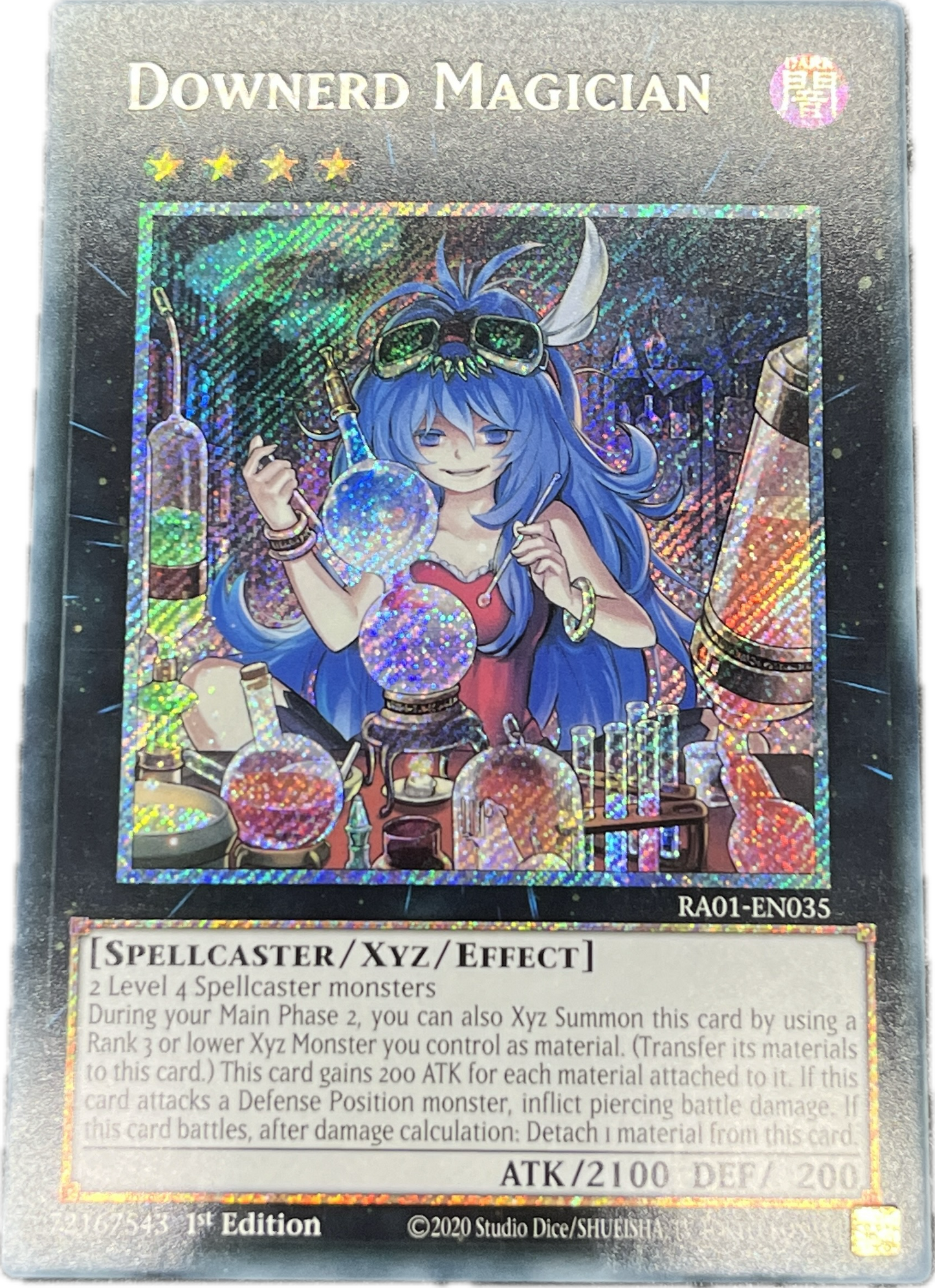 遊戯王 ダウナード・マジシャン/シークレット/英語/1st/EU版