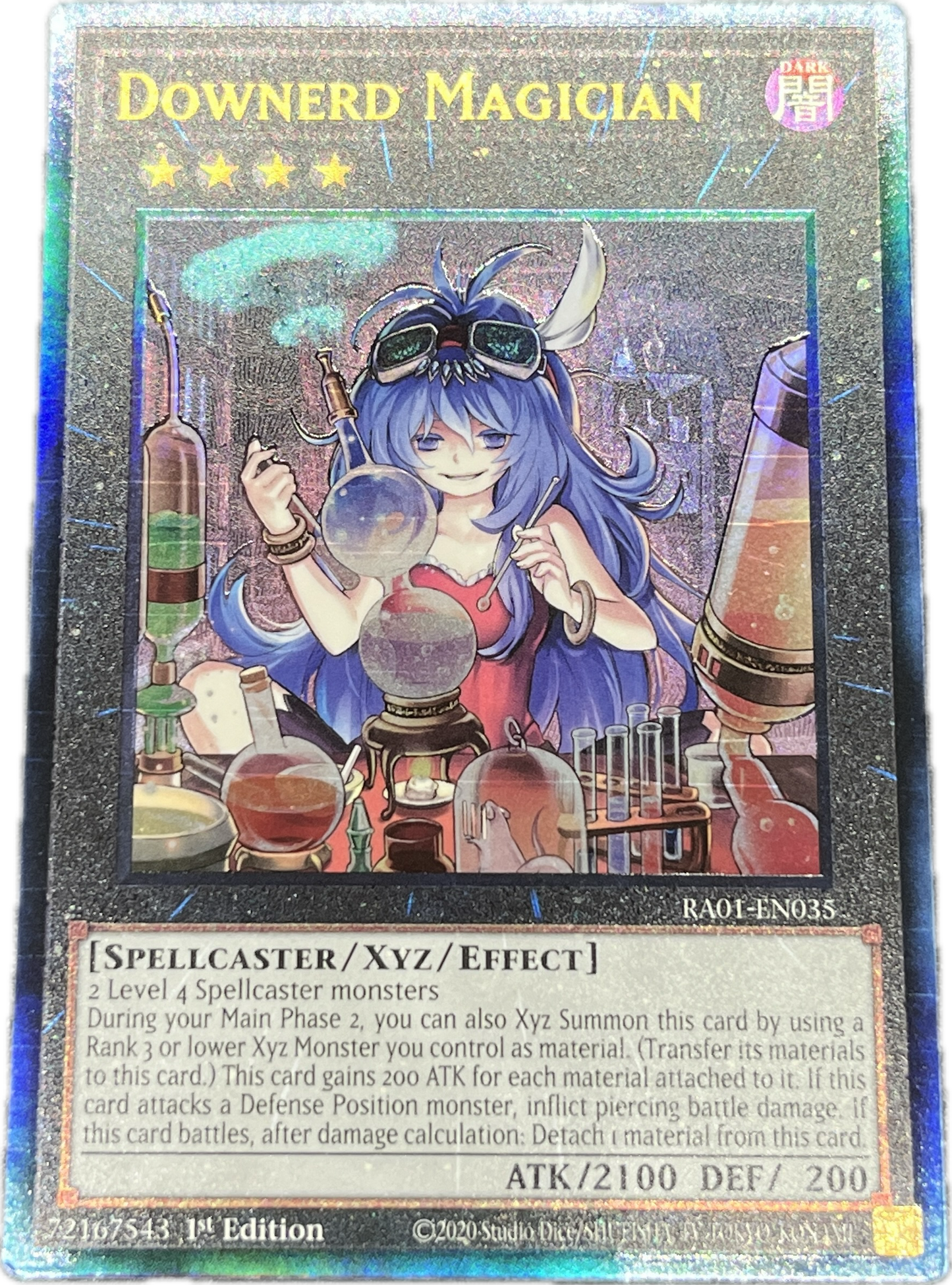 遊戯王 ダウナード・マジシャン/レリーフ/英語/1st/北米版