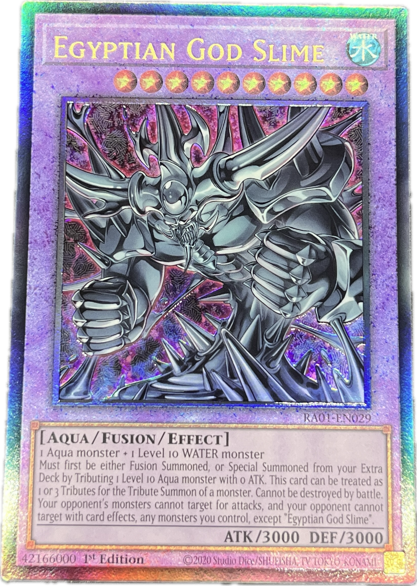 遊戯王 神・スライム/レリーフ/英語/1st/EU版