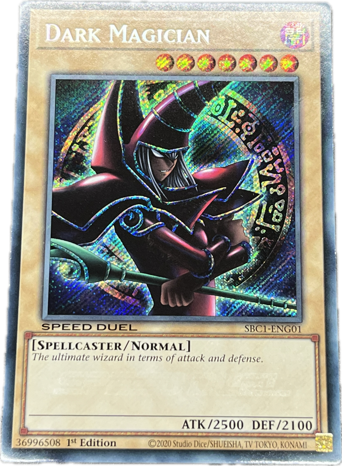 遊戯王 ブラック・マジシャン/シークレット/英語/1st