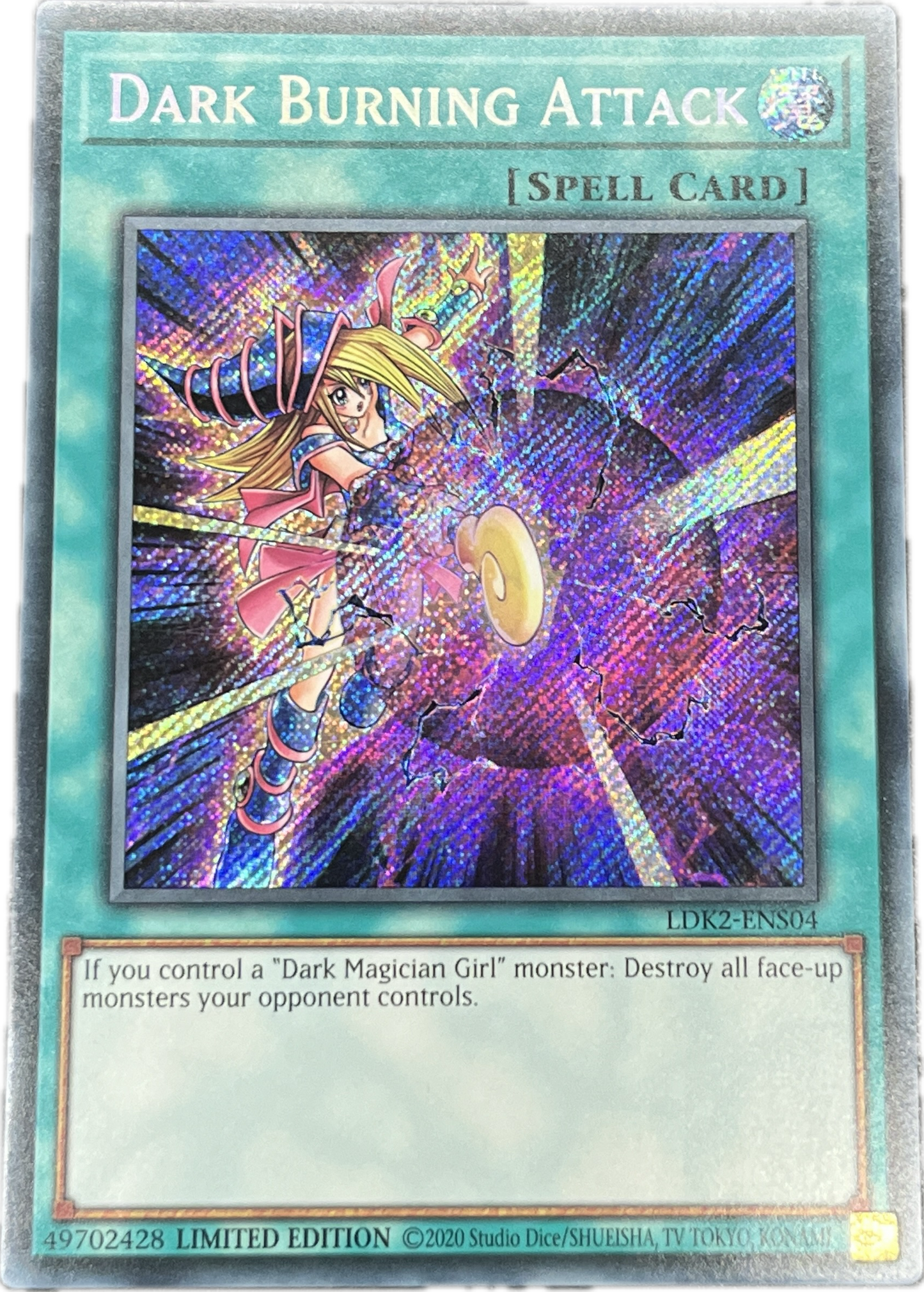 遊戯王 黒・魔・導・爆・裂・破/シークレット/英語