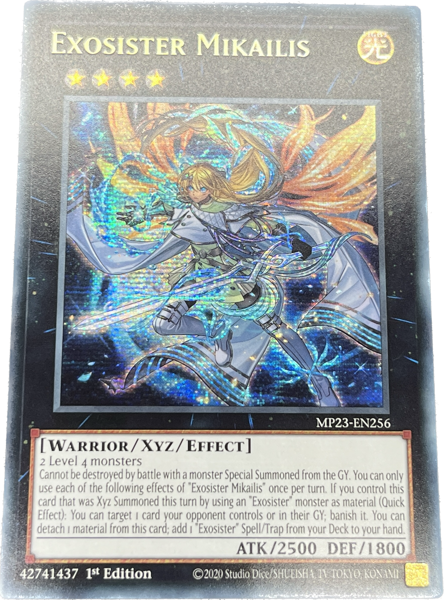 遊戯王 エクソシスター・ミカエリス/シークレット/英語/1st