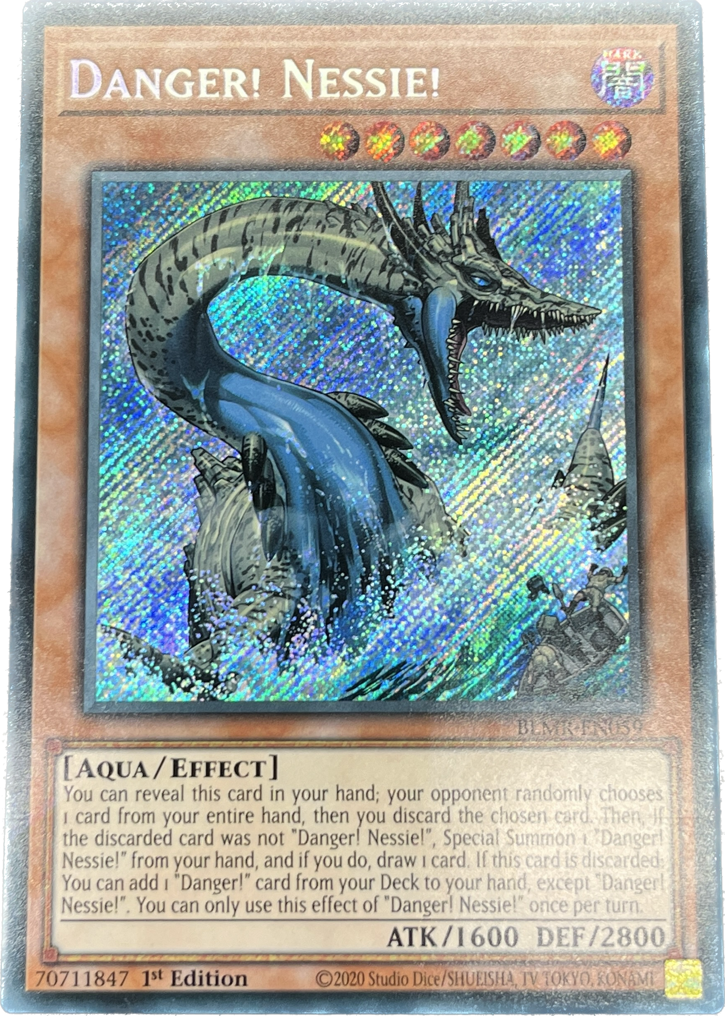 遊戯王 未界域のネッシー/シークレット/英語/1st