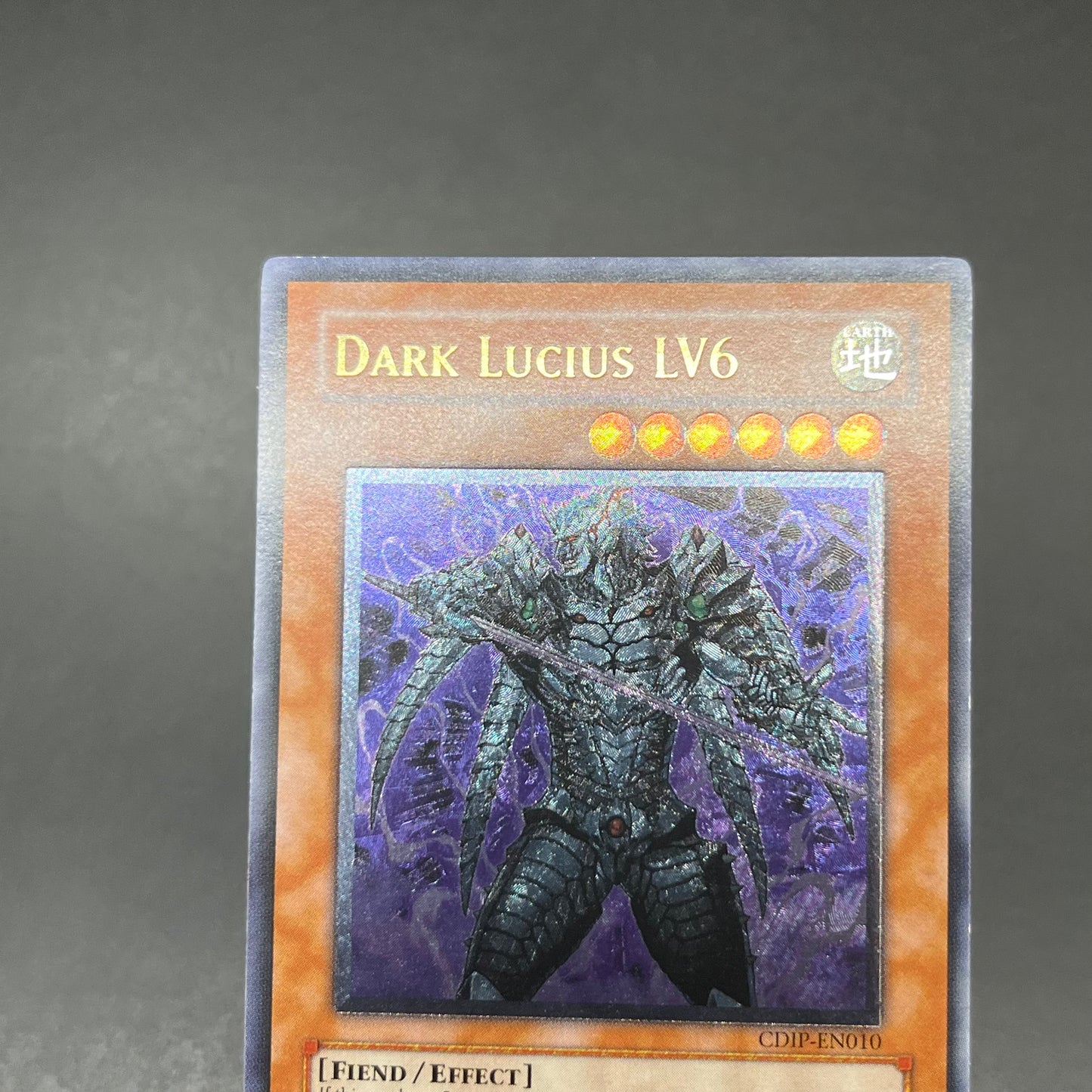 遊戯王 漆黒の魔王 LV6/レリーフ/英語/北米版