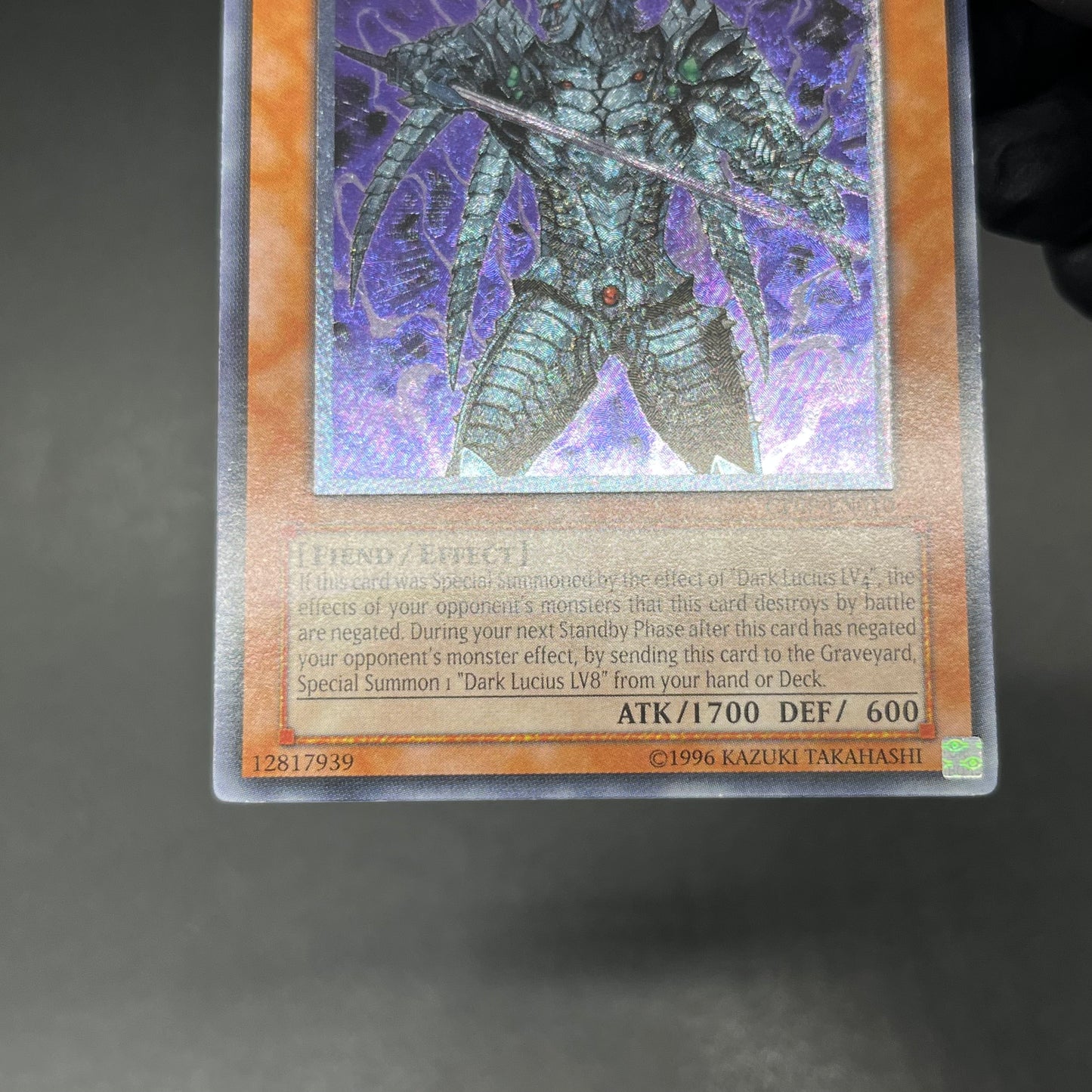 遊戯王 漆黒の魔王 LV6/レリーフ/英語/北米版