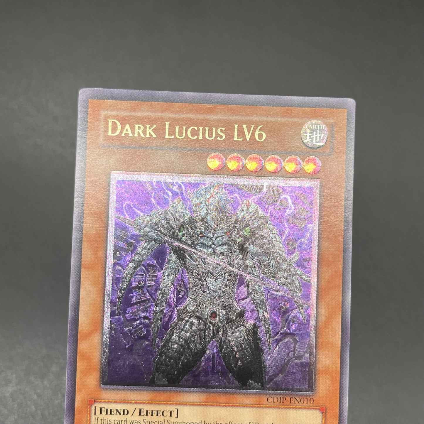 遊戯王 漆黒の魔王 LV6/レリーフ/英語/北米版