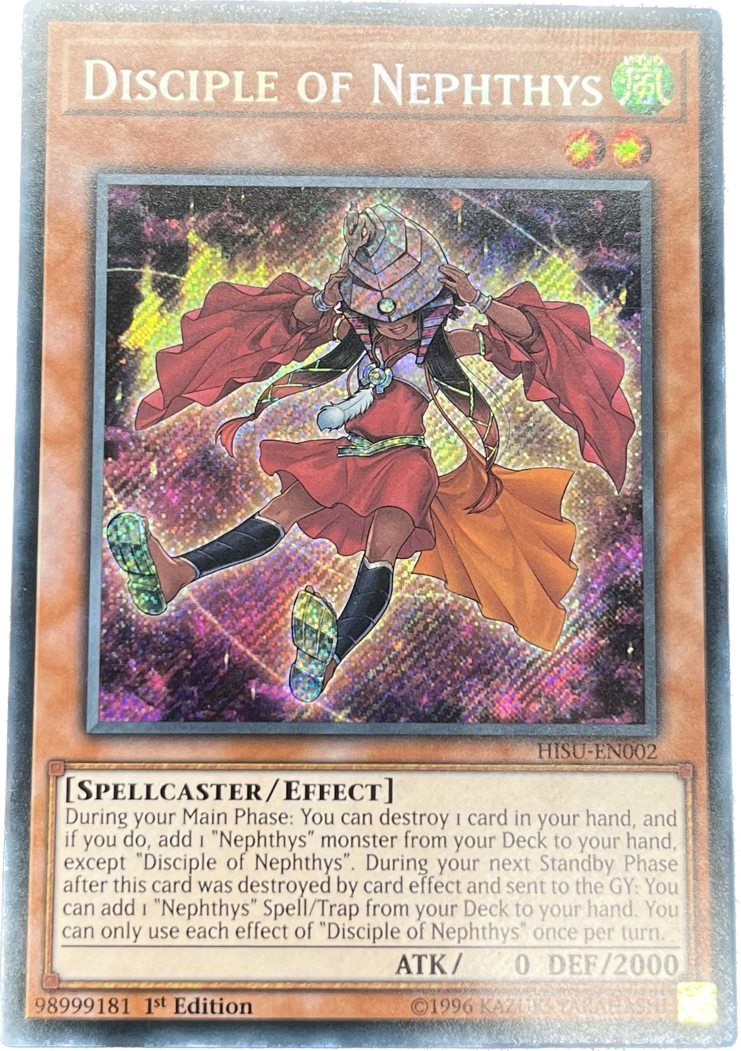 遊戯王 ネフティスの祈り手/シークレット/英語/1st