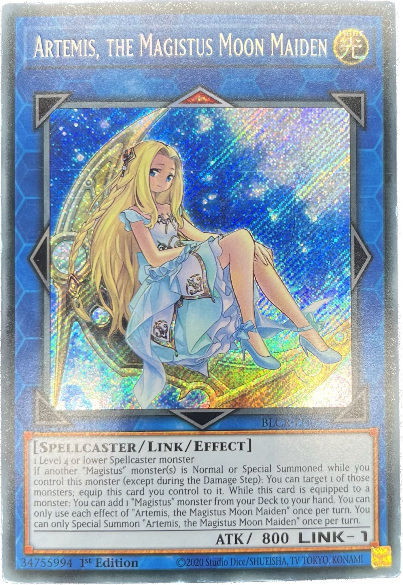 【PSA10】遊戯王　聖魔の乙女アルテミス　シークレットレア■