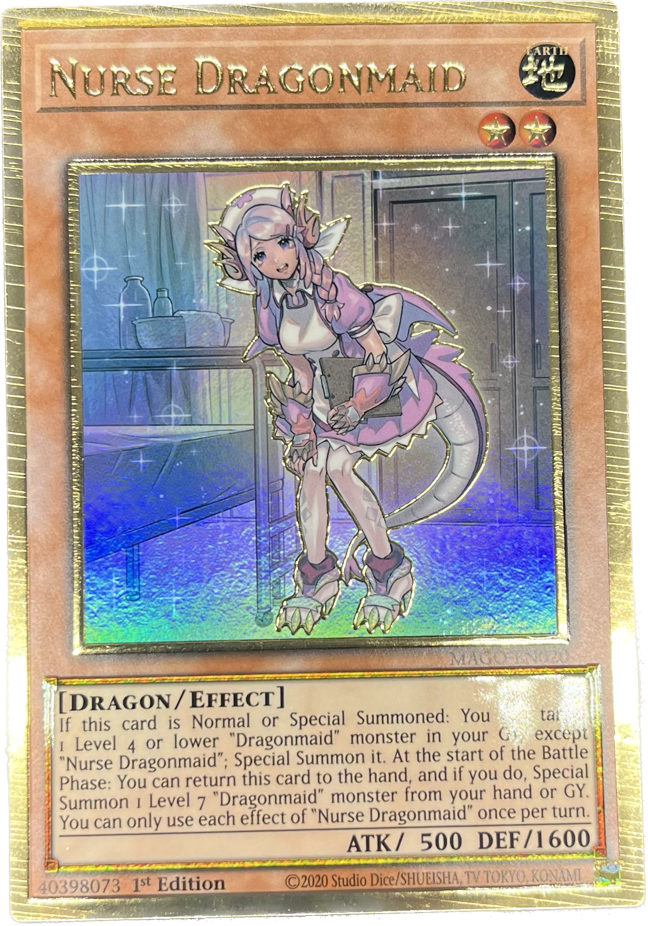 遊戯王 ドラゴンメイド・ナサリー/プレゴル/英語/1st/EU版