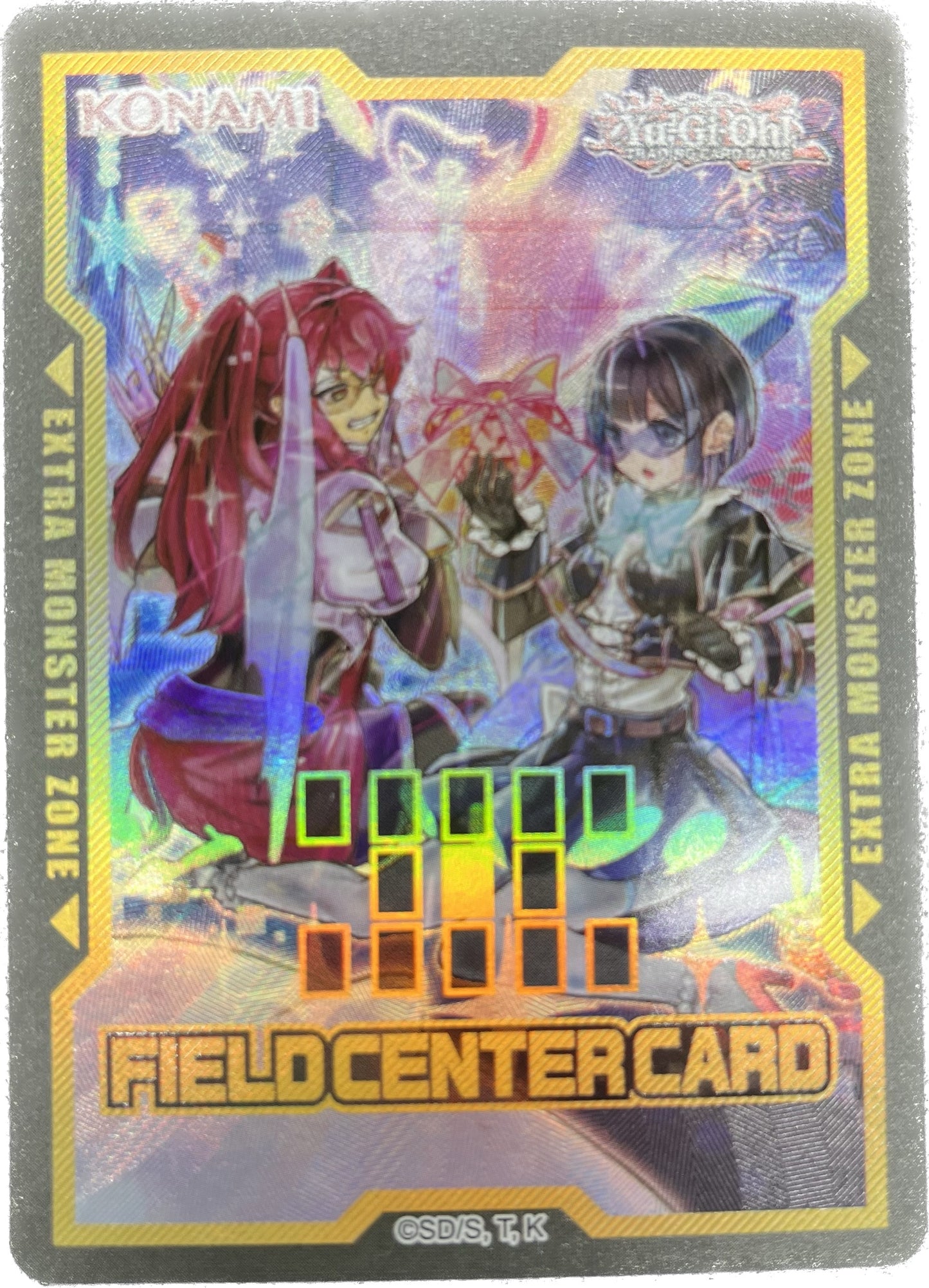 遊戯王 フィールドセンター Evil★Twins プレゼント/レリーフ/英語