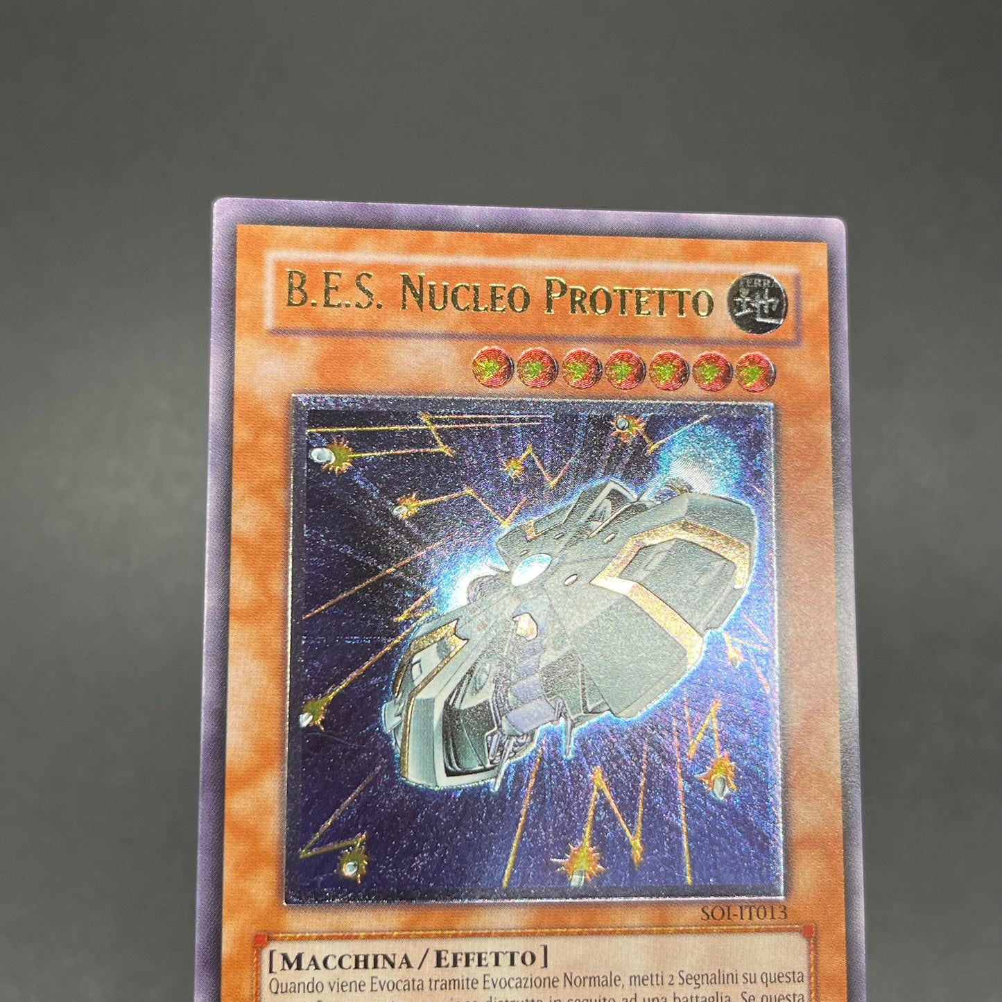 遊戯王 巨大戦艦カバード・コア/レリーフ/イタリア語/EU版