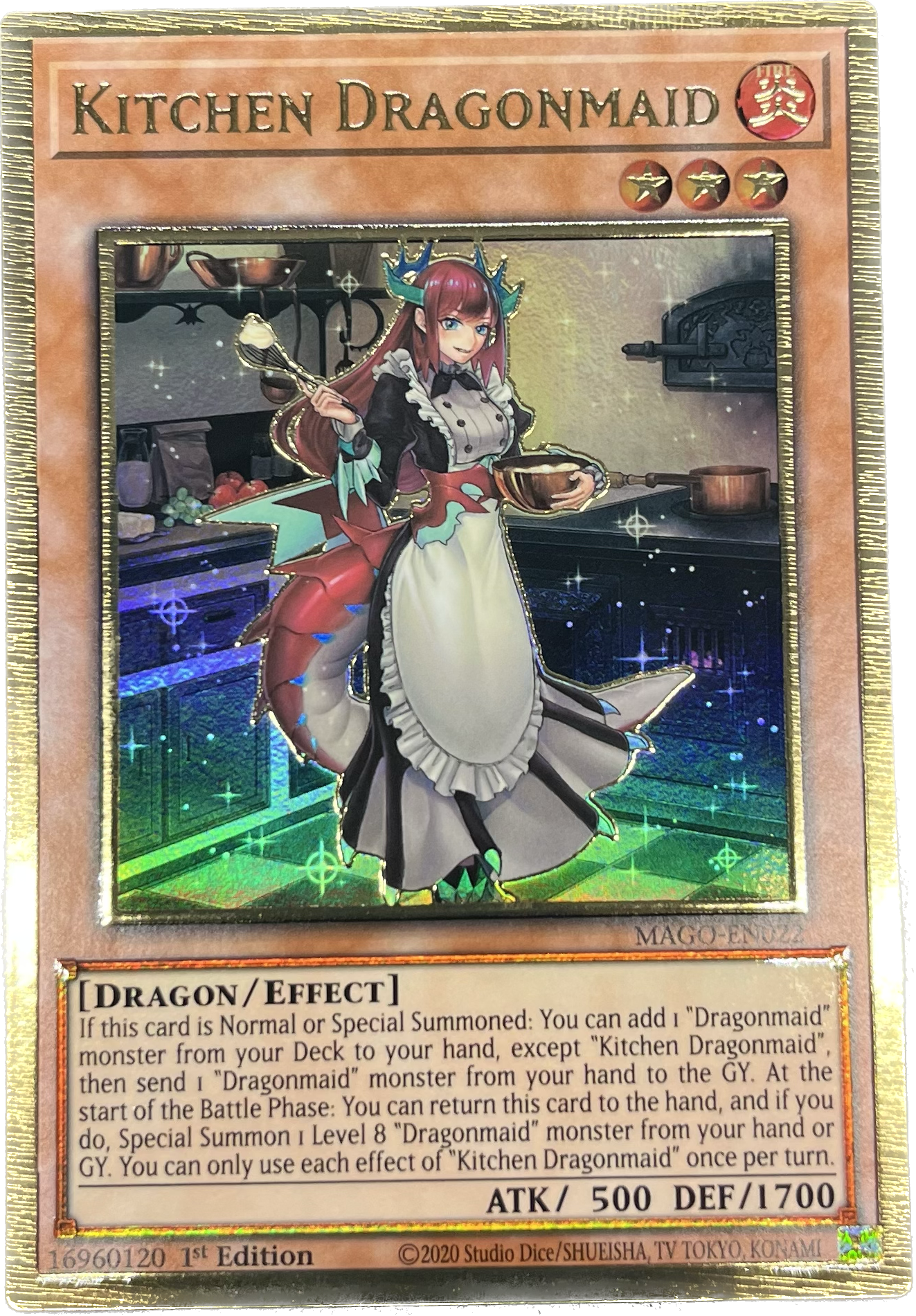 遊戯王 ドラゴンメイド・ティルル/プレゴル/英語/1st/EU版