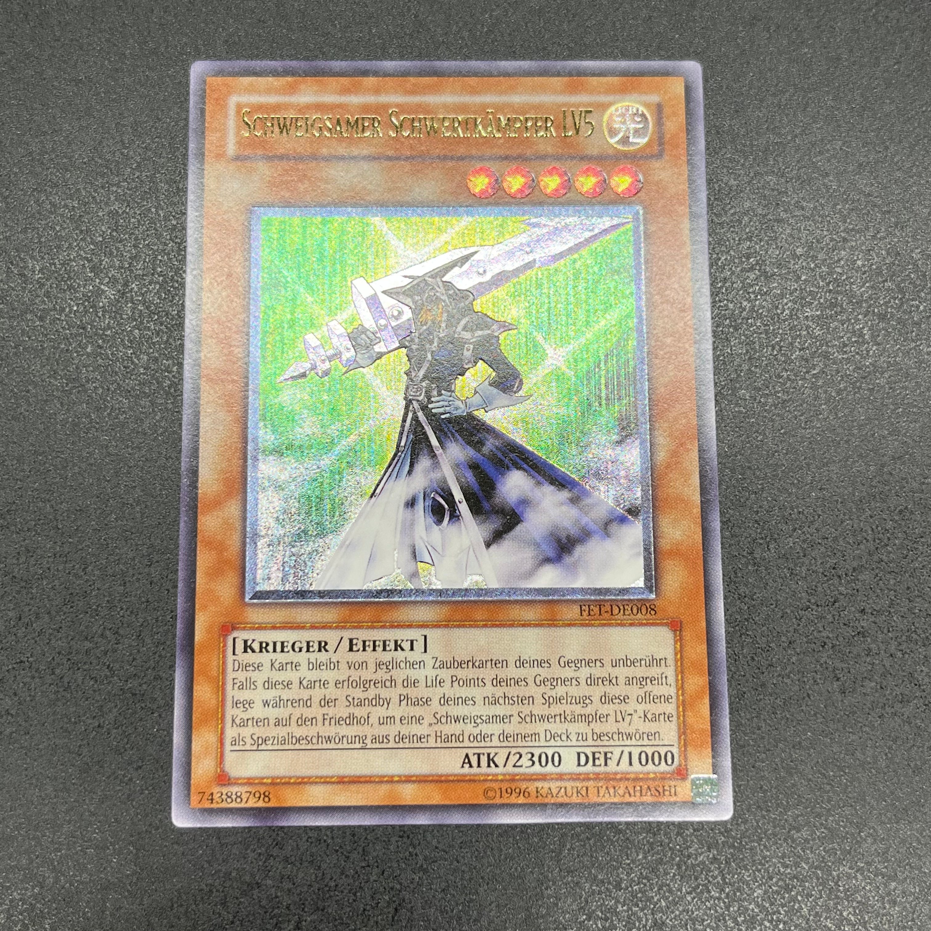 【PSA10】サイレントソードマンlv5 レリーフ 遊戯王 サイレント・ソードマンLV5/レリーフ/ドイツ語/EU版