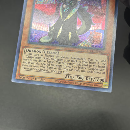 遊戯王　ドラゴンメイド・チェイム/シークレット/英語/1st