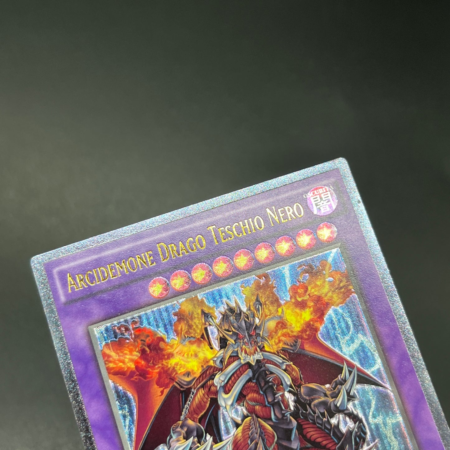 遊戯王　悪魔竜ブラック・デーモンズ・ドラゴン/レリーフ/イタリア/1st/EU版