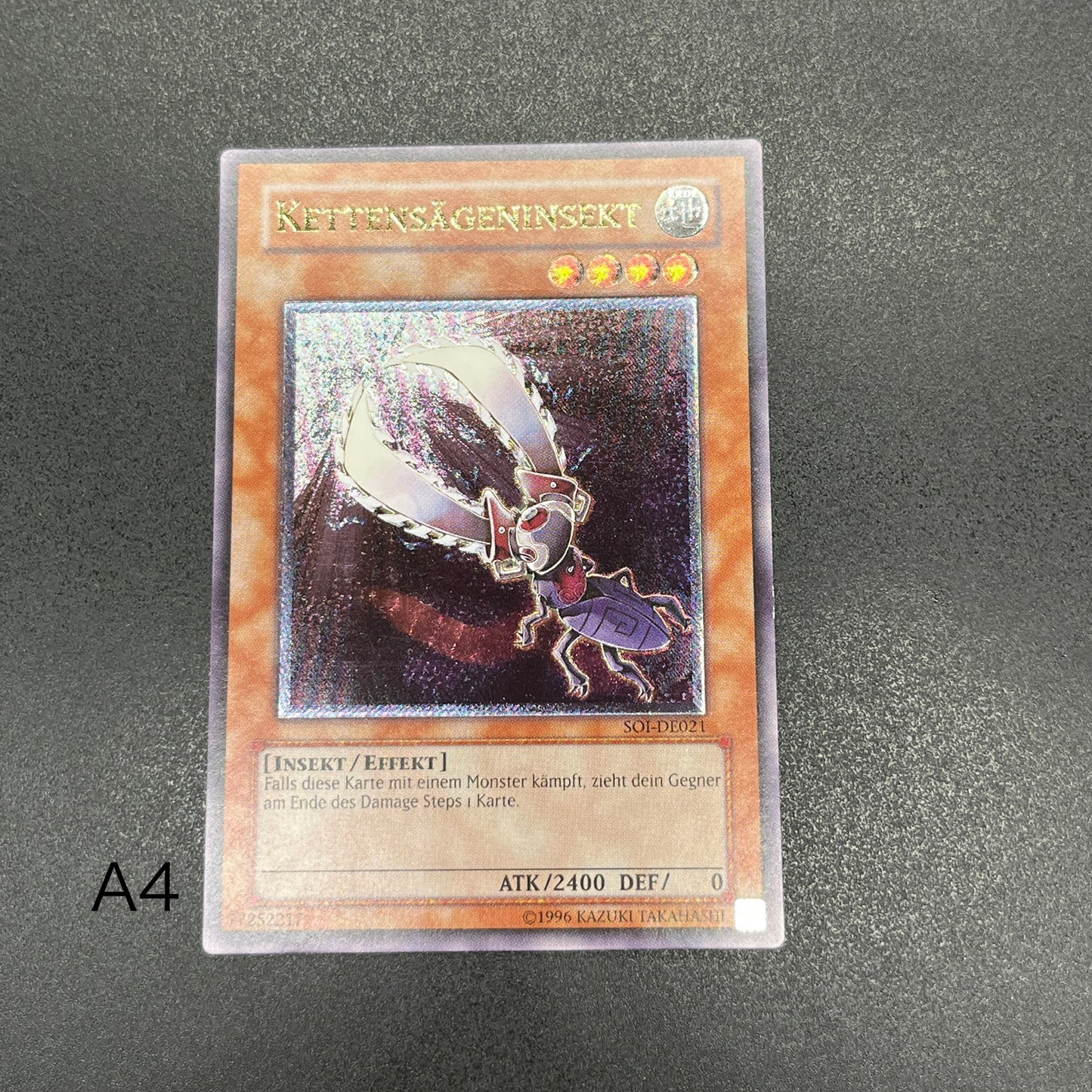 遊戯王　電動刃虫/レリーフ/ドイツ/EU版