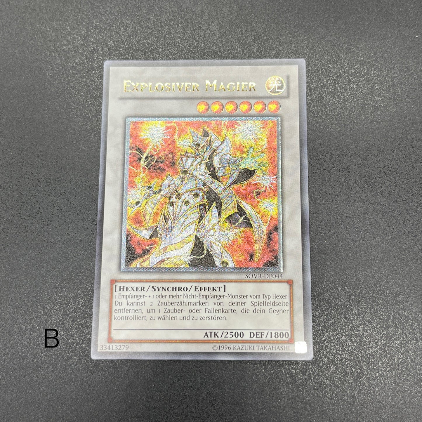 遊戯王　エクスプローシブ・マジシャン/レリーフ/ドイツ/EU版