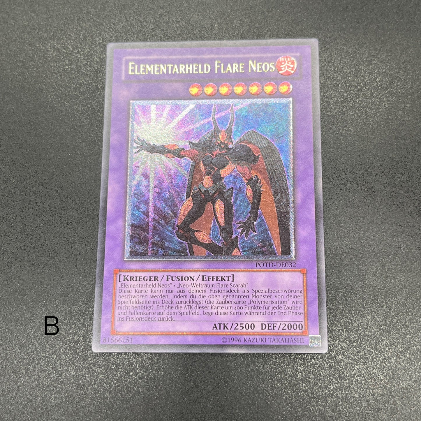 遊戯王　Ｅ・ＨＥＲＯ フレア・ネオス/レリーフ/ドイツ/EU版