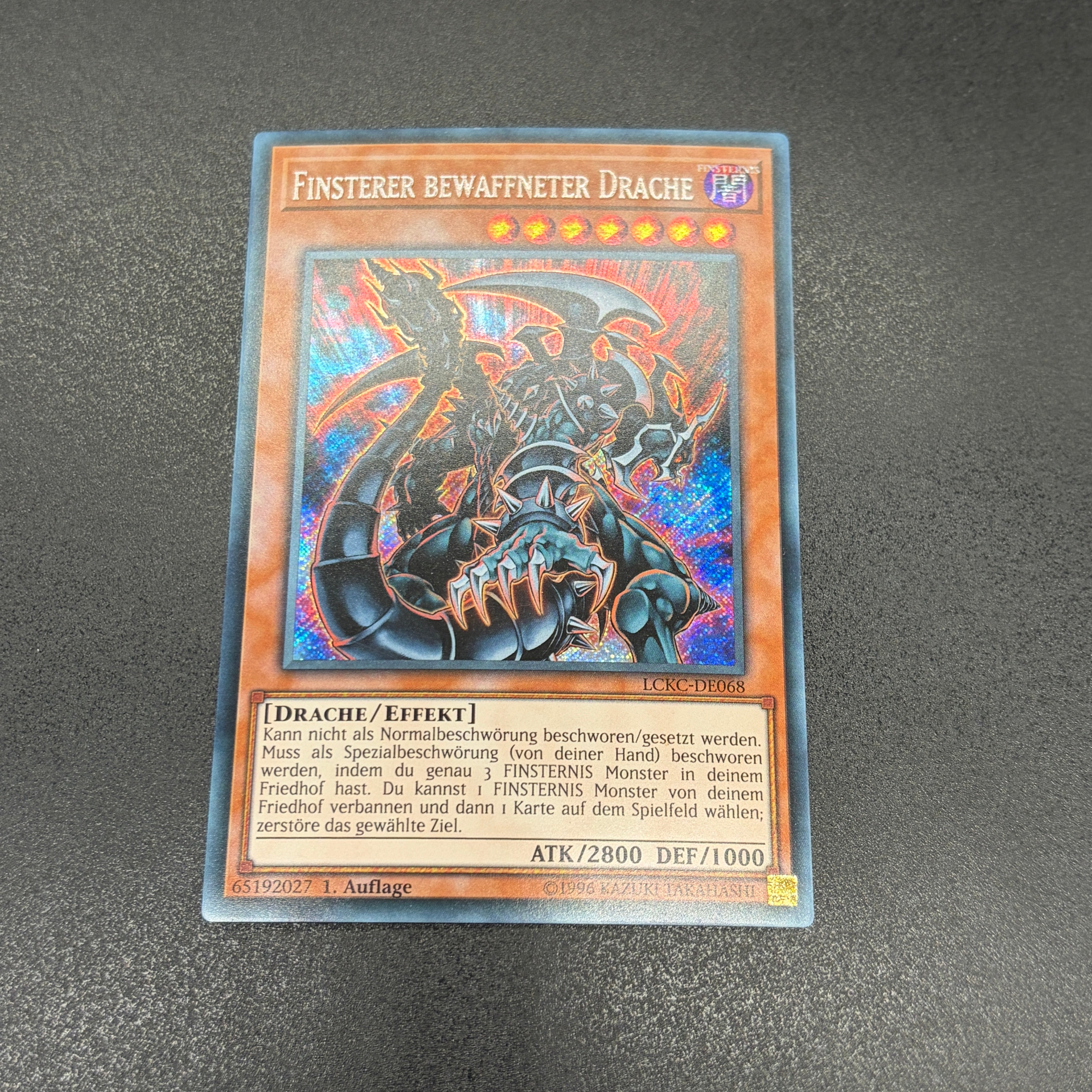 遊戯王 ダーク・アームド・ドラゴン/シークレット/ドイツ/1st/EU版