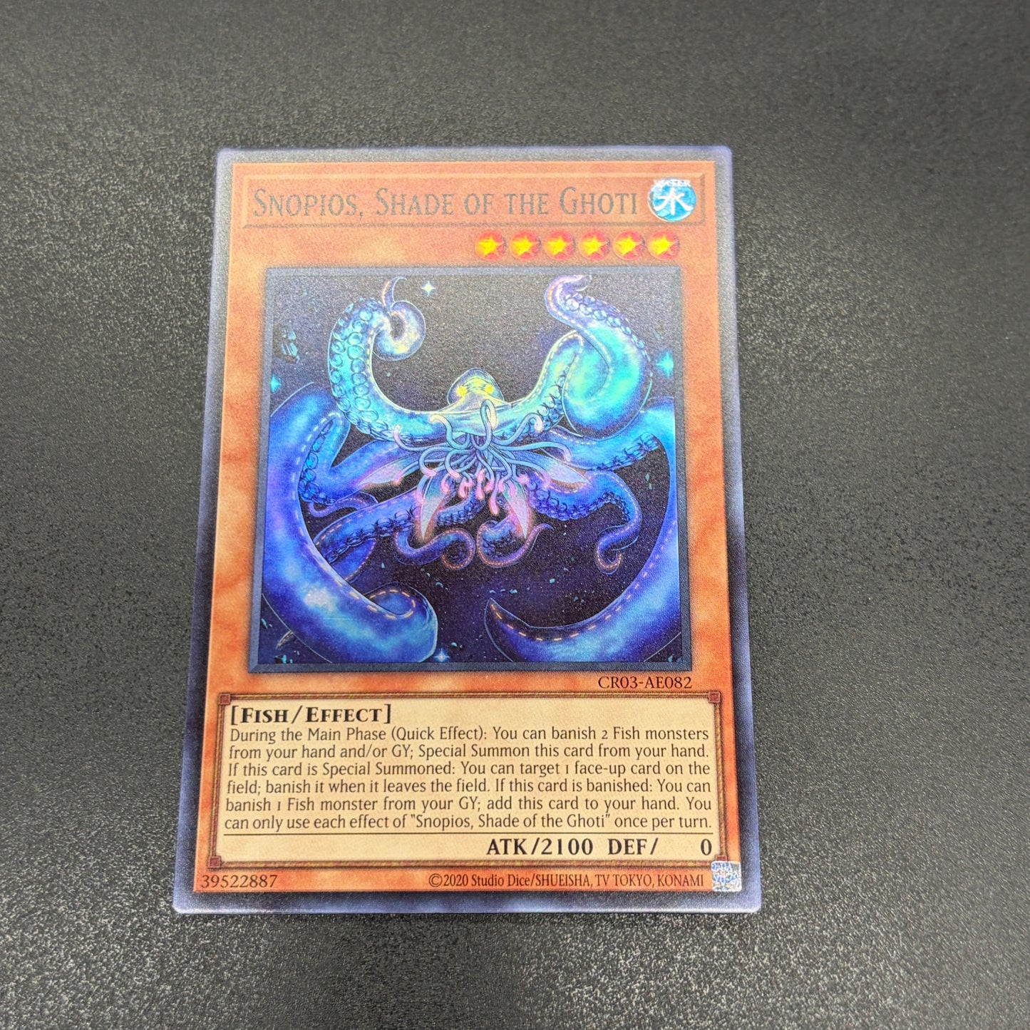 遊戯王　ゴーティスの陰影スノーピオス/スーパー/英語/泰亜版